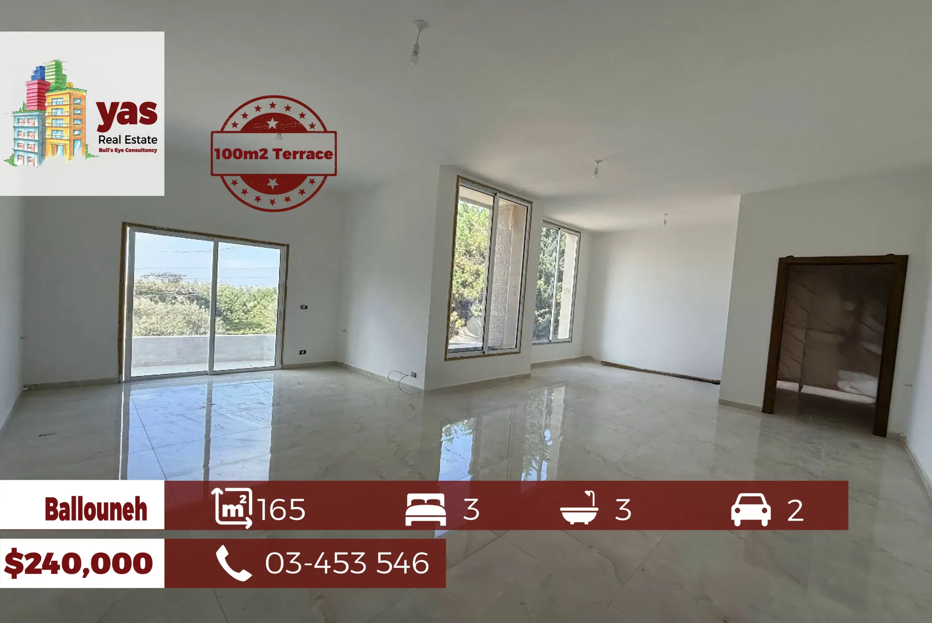 Apartment for Sale in Ballouneh