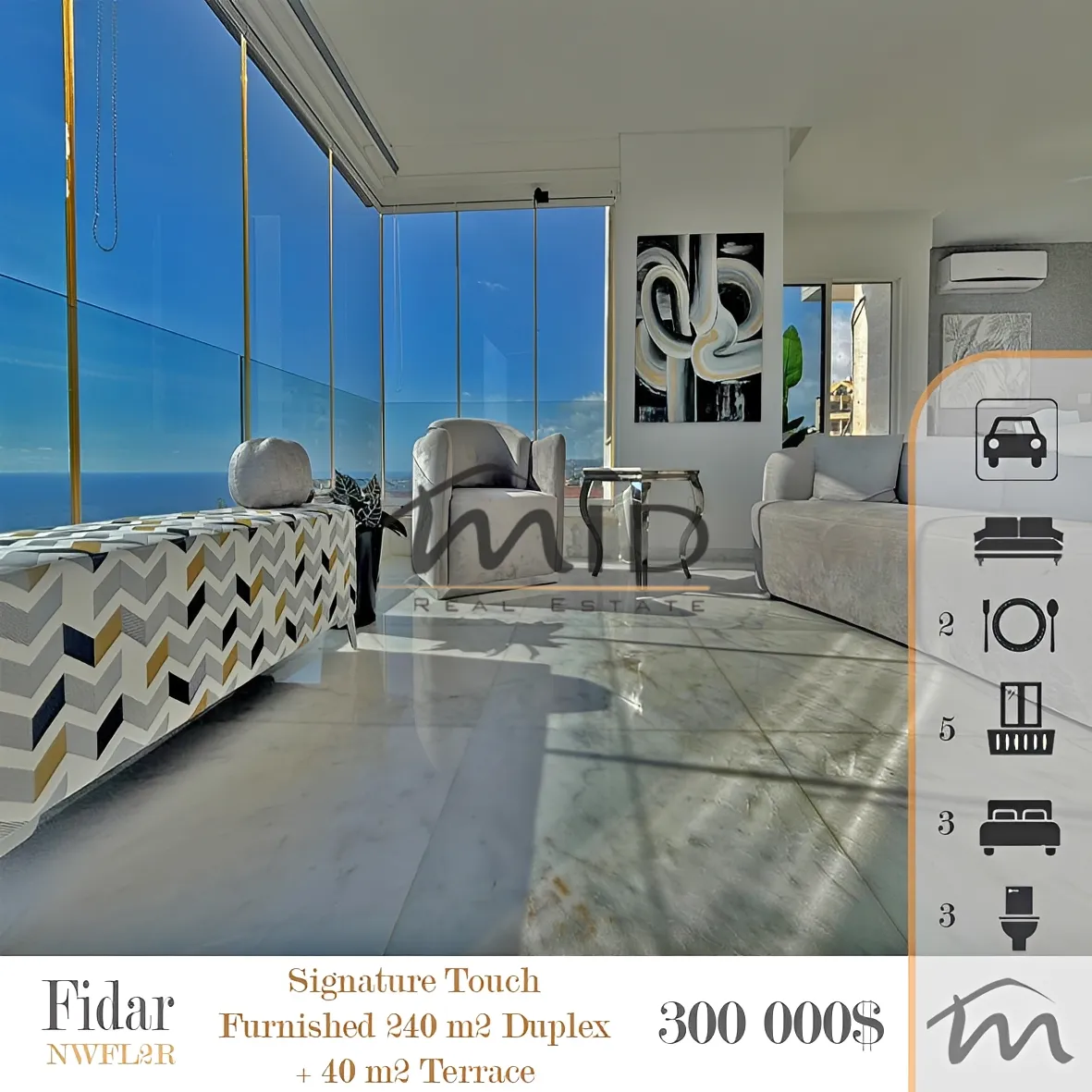 Duplex for sale in Fidar, lebanon - 3 bed, 3.0 bath