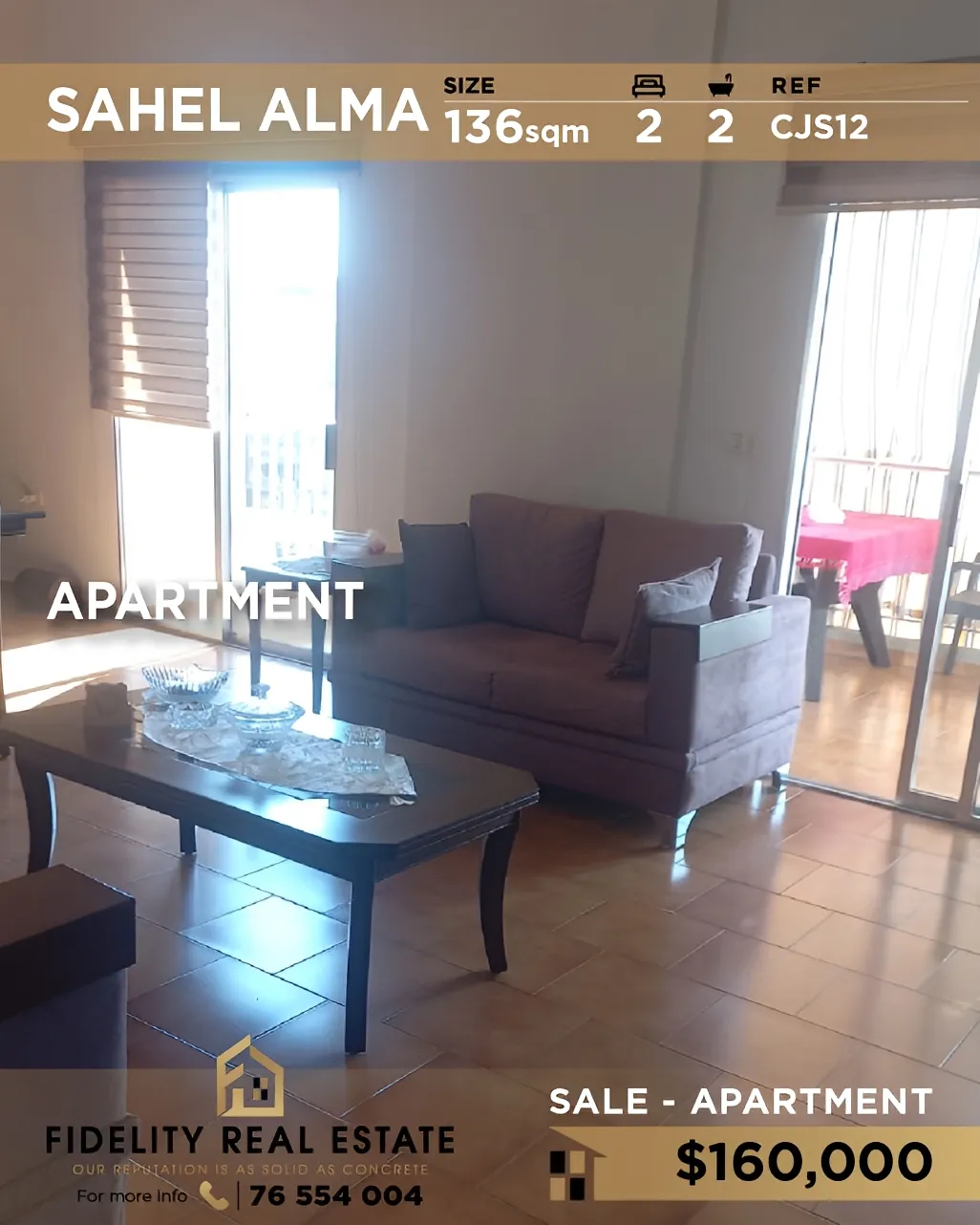Apartment for sale in Sahel Aalma, Lebanon - 2 bed, 2 bath