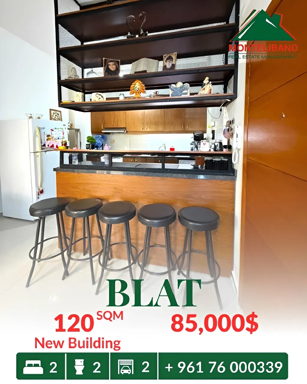 Apartment for sale in Blat, Lebanon