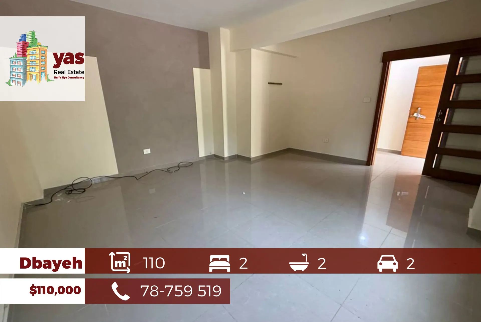 Apartment for Sale in Dbayeh - 2 bed, 2 bath