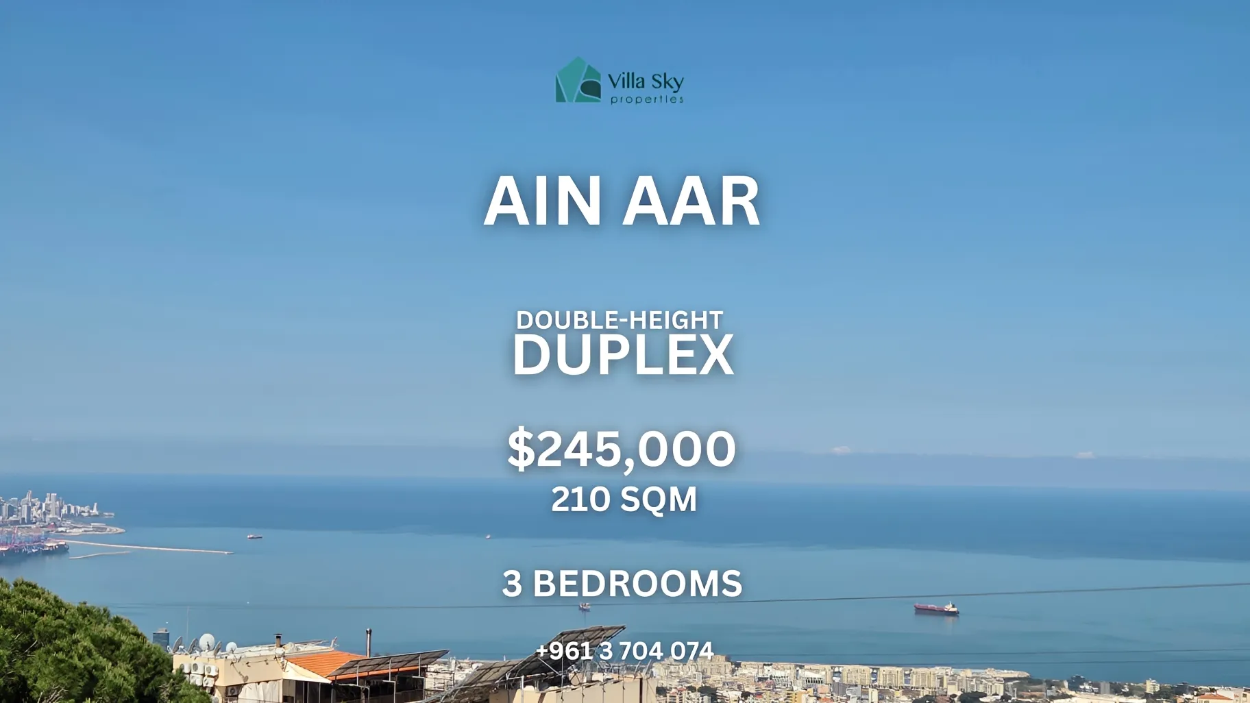 Apartment for sale in Ain Aar, Lebanon
