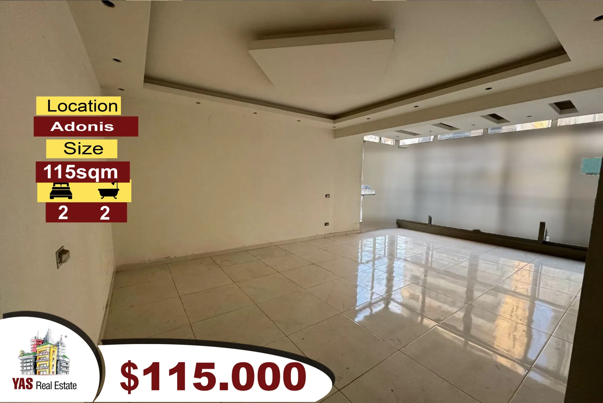Apartment for Sale in Adonis - 2 bed, 2 bath