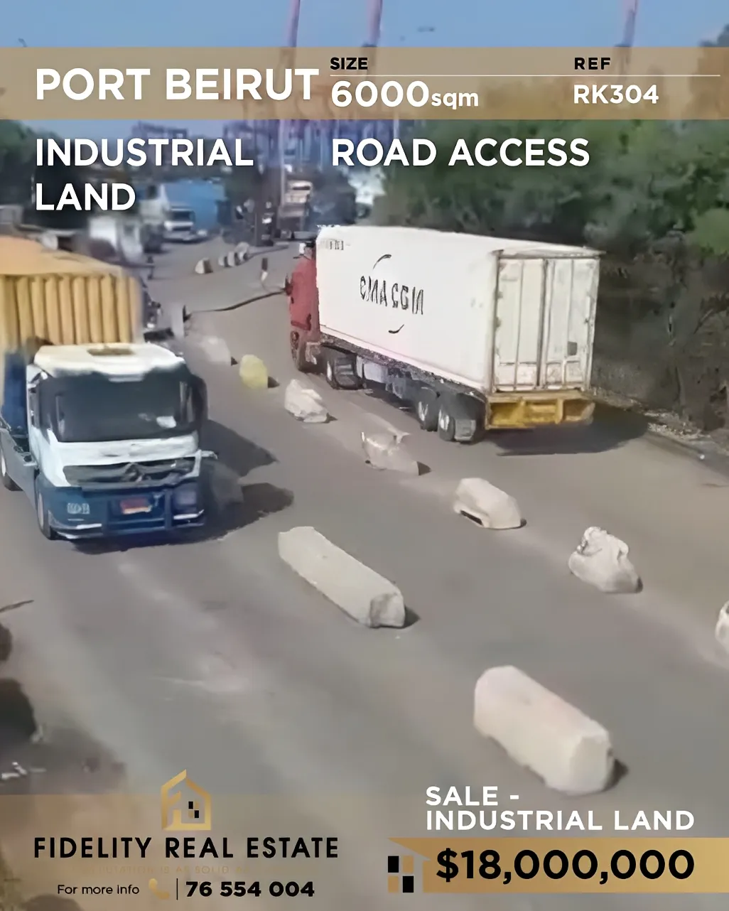 Industrial Land for sale in Port، Bayrut, Lebanon