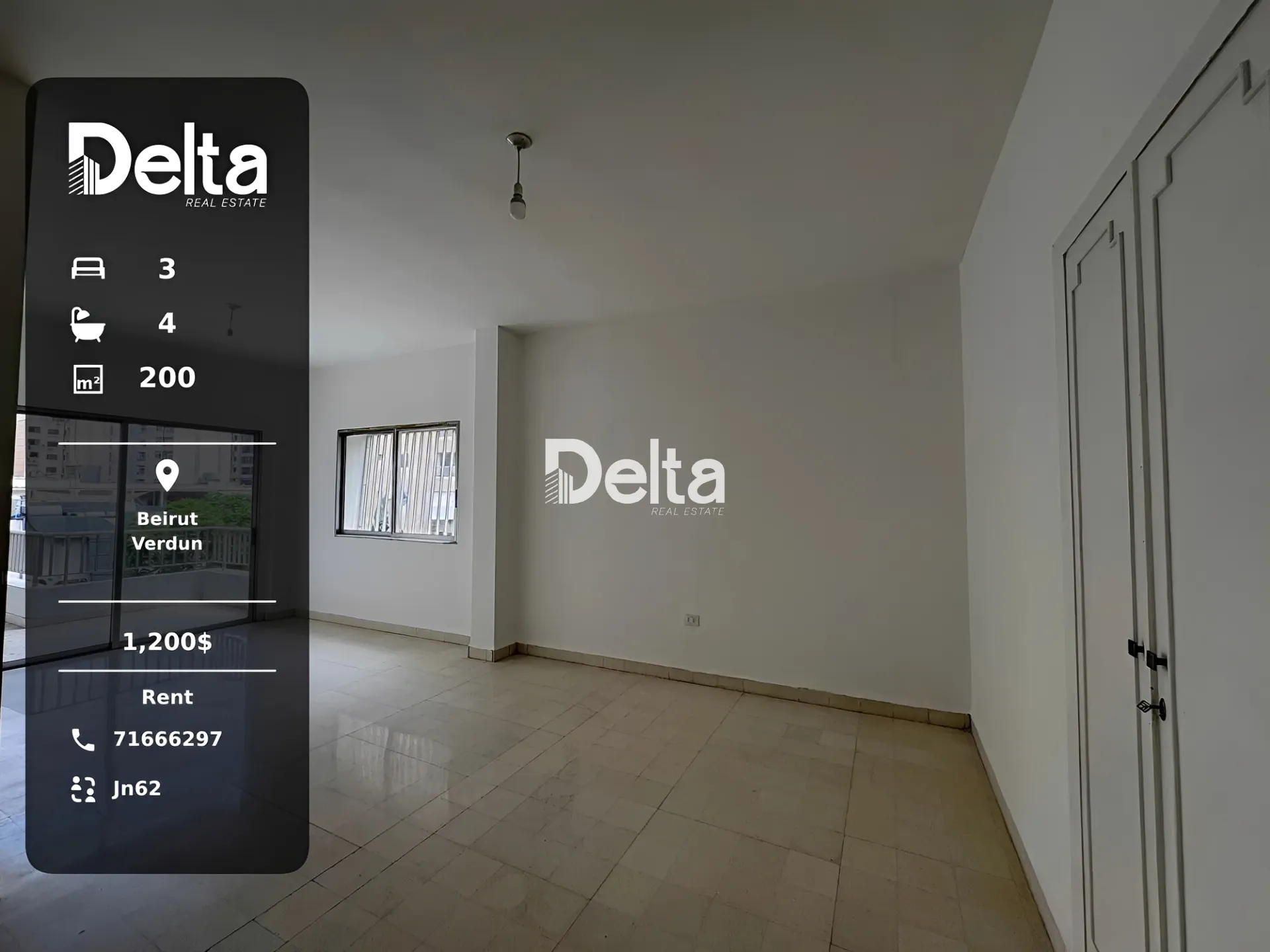 Apartment for rent in Verdun, beirut, lebanon - 3 bed, 4.0 bath