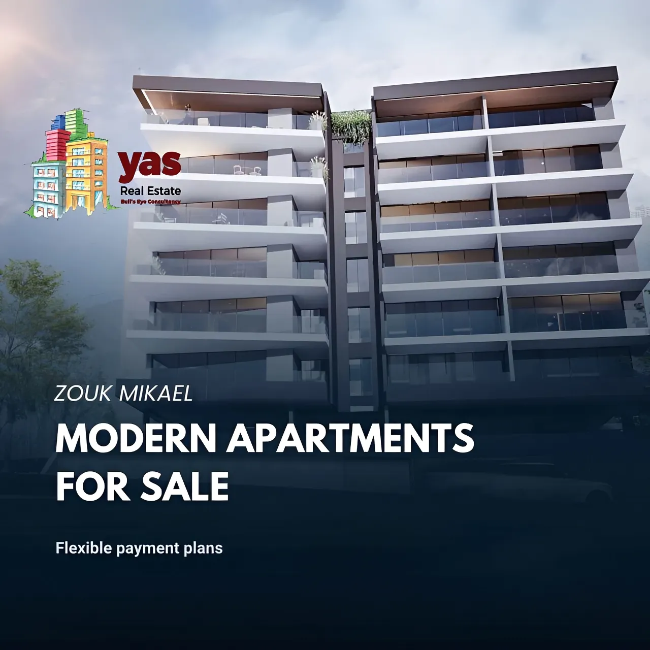 Apartment for Sale in Zouk Mikael - 3 bed, 3 bath