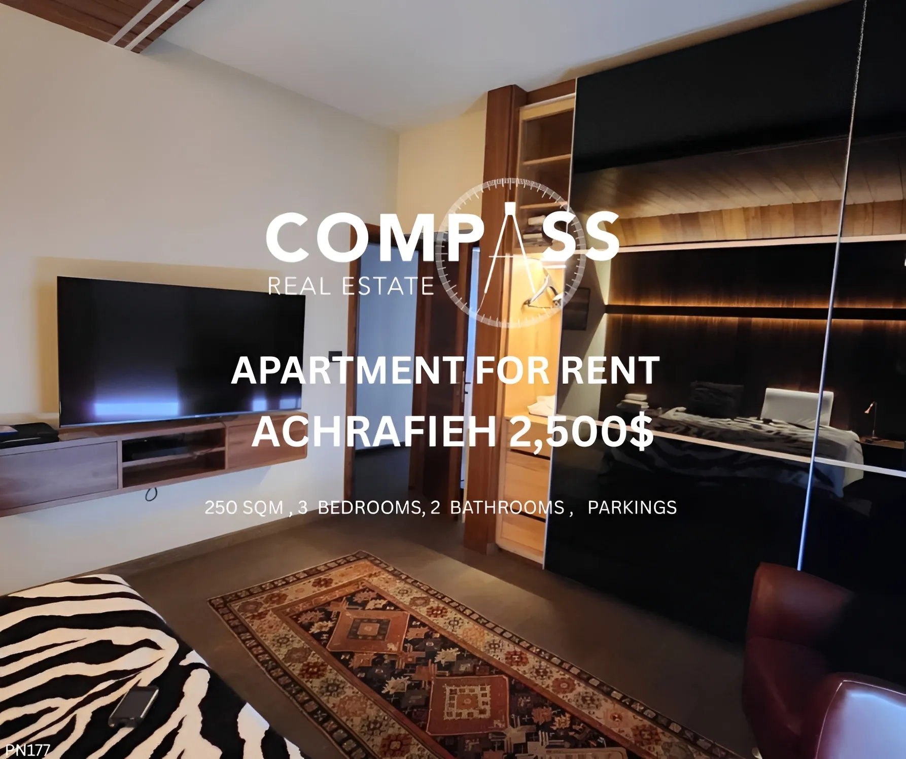 Apartment for Sale in Achrafieh, Beirut, Lebanon - 2 bed, 3 bath