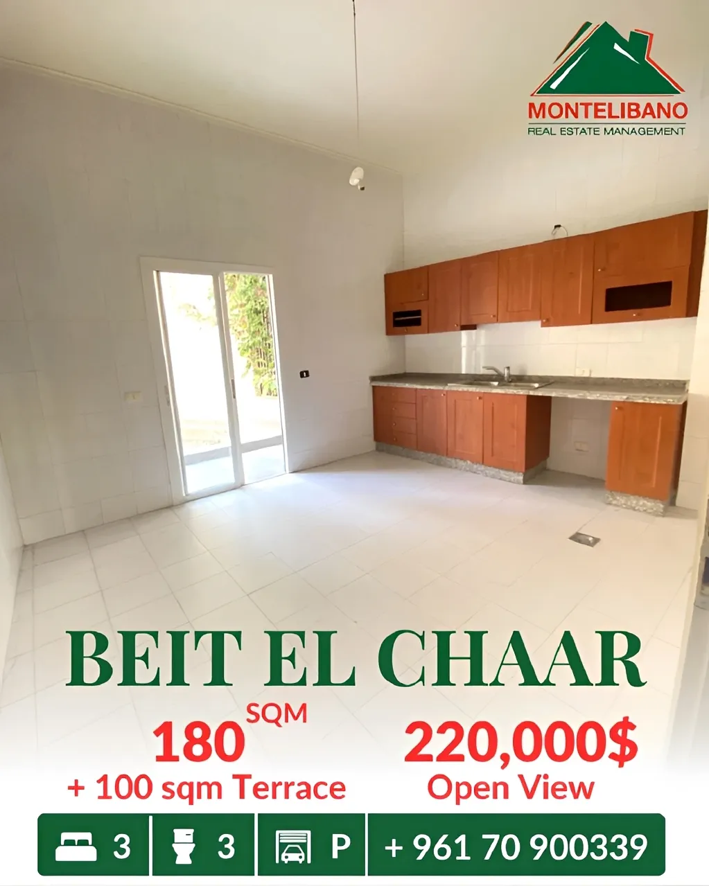 Apartment for sale in Beit El Chaar, Lebanon