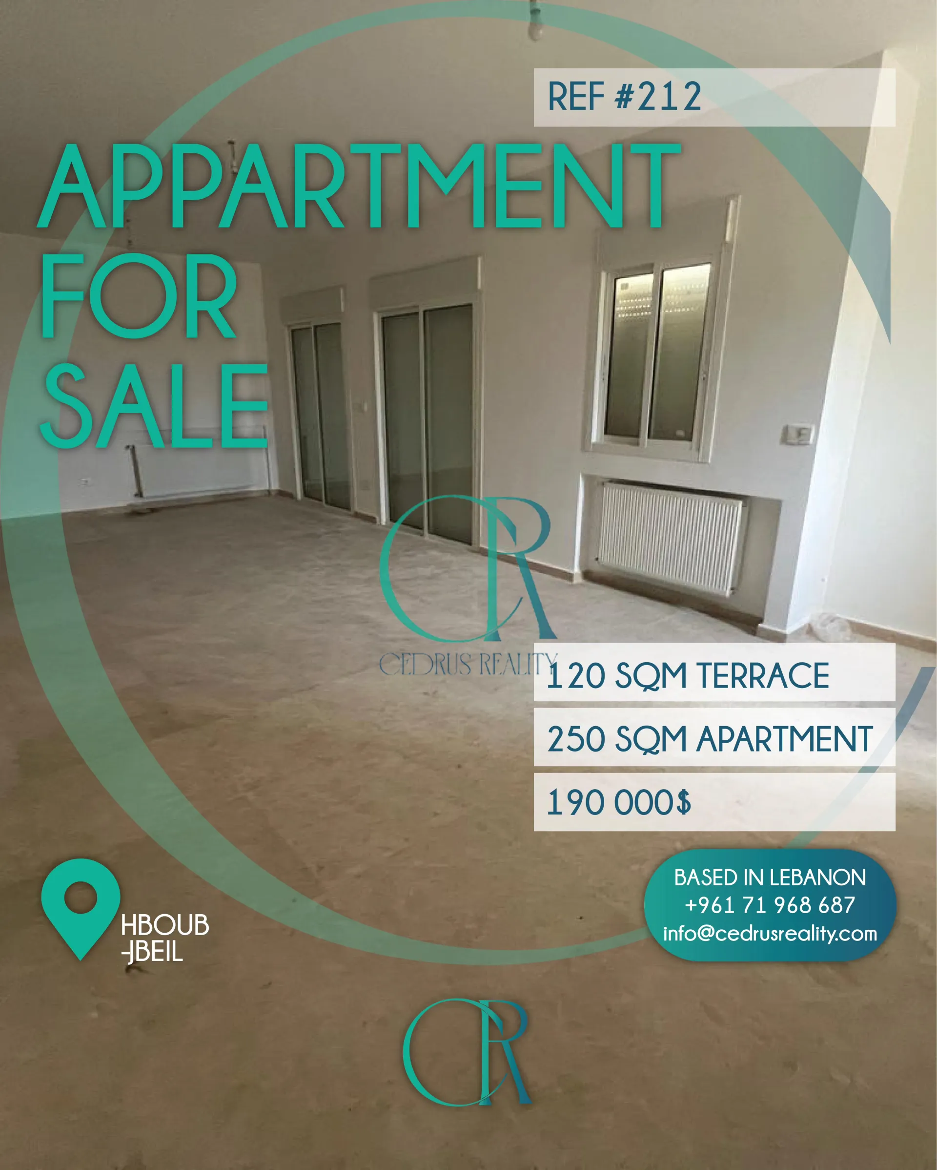 Apartment for sale in Habboub, Lebanon