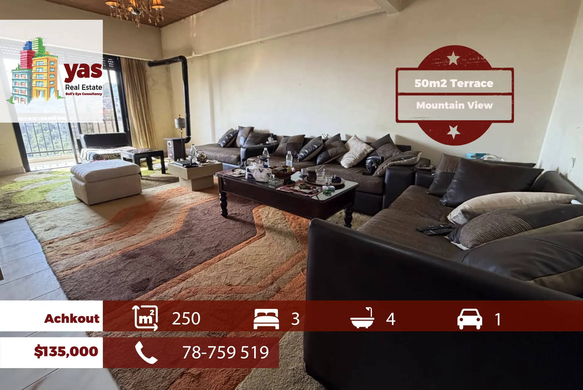 Apartment for Sale in Ashqout - 3 bed, 4 bath
