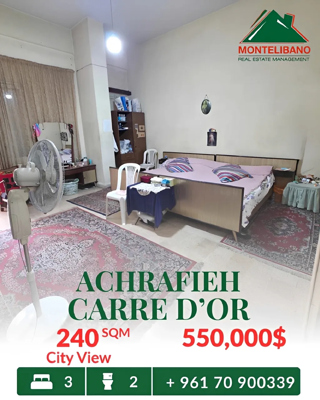 Apartment for sale in Achrafieh