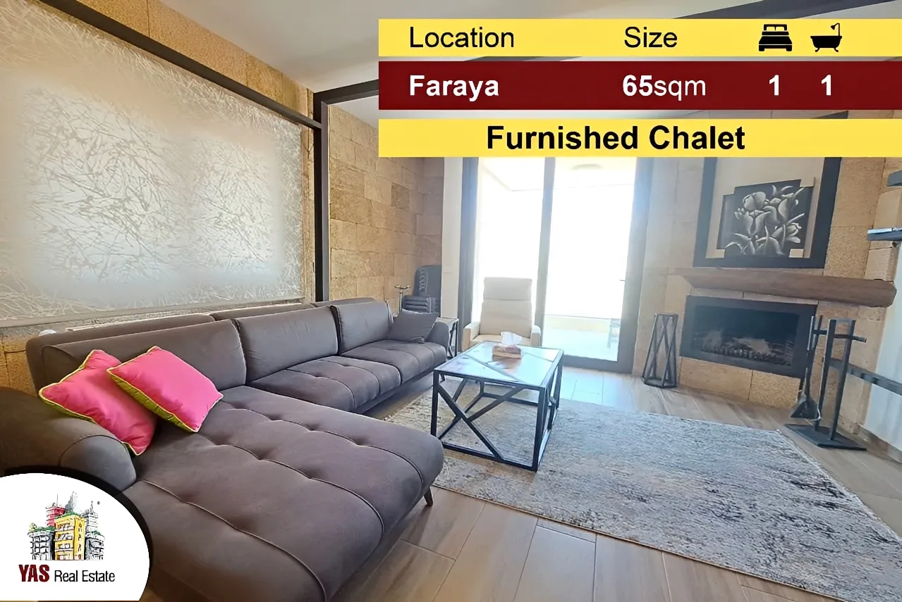Chalet for Sale in Faraya - 1 bed, 1 bath