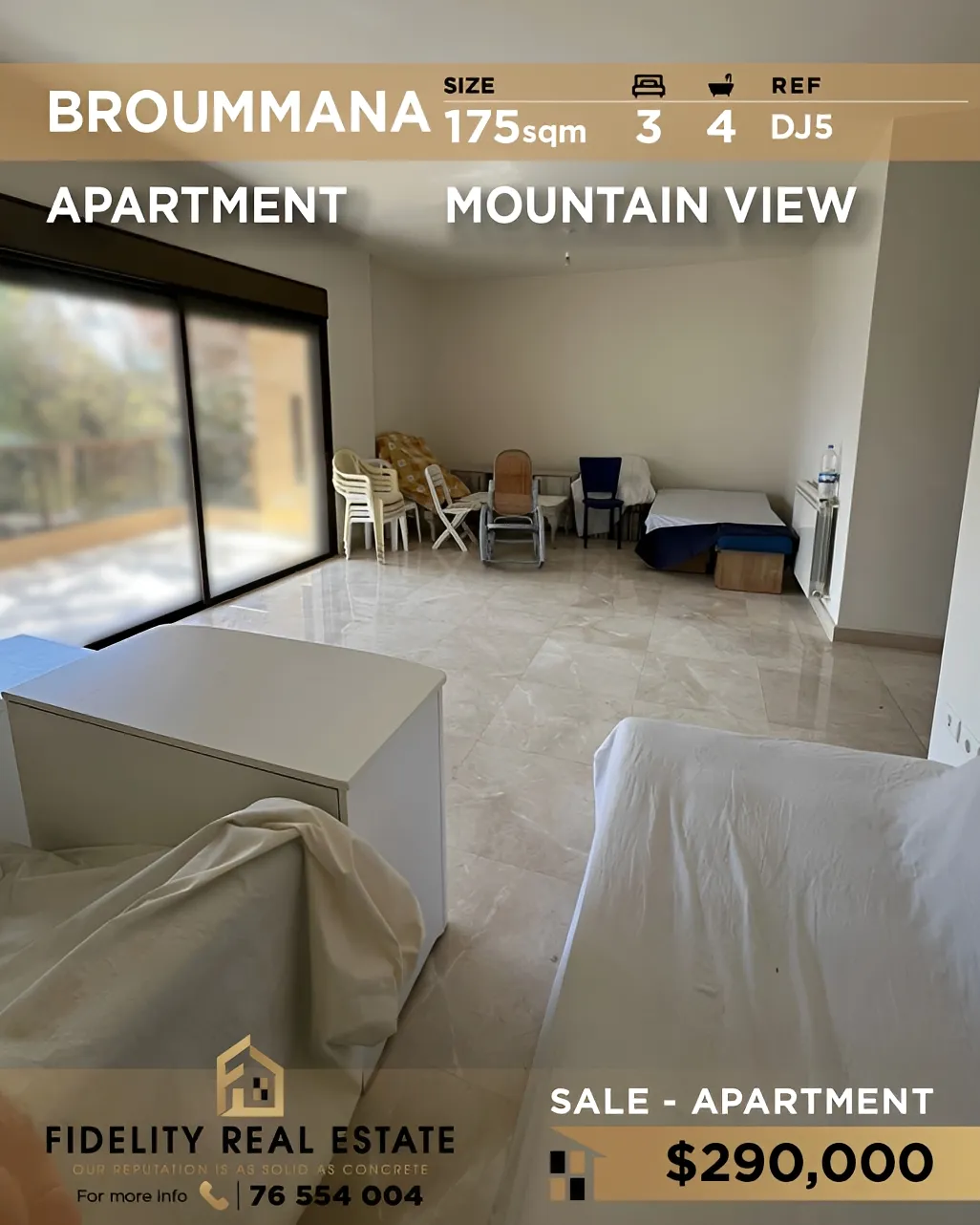 Apartment for sale in Broummana, Lebanon - 3 bed, 4 bath