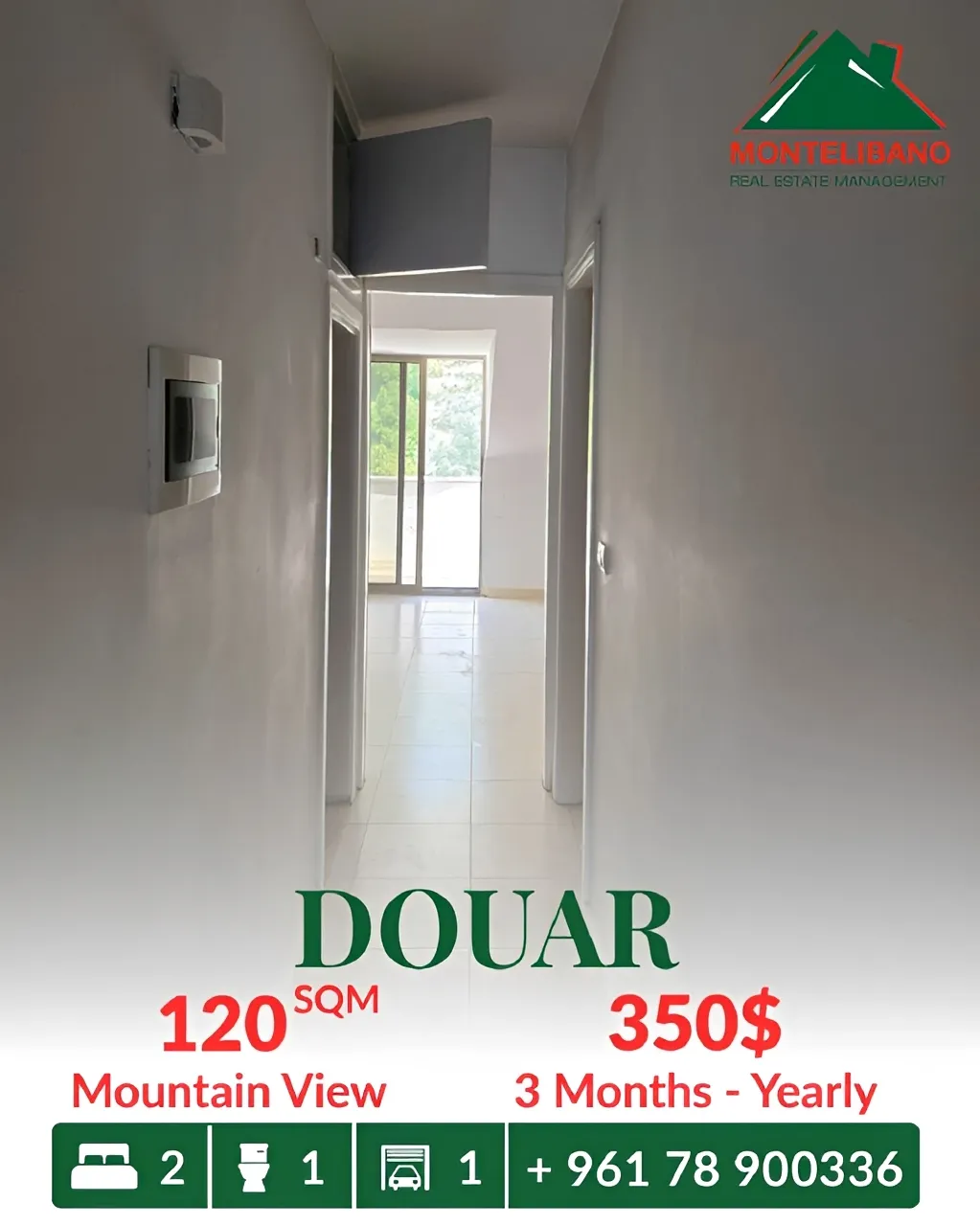 Apartment for rent in Douar