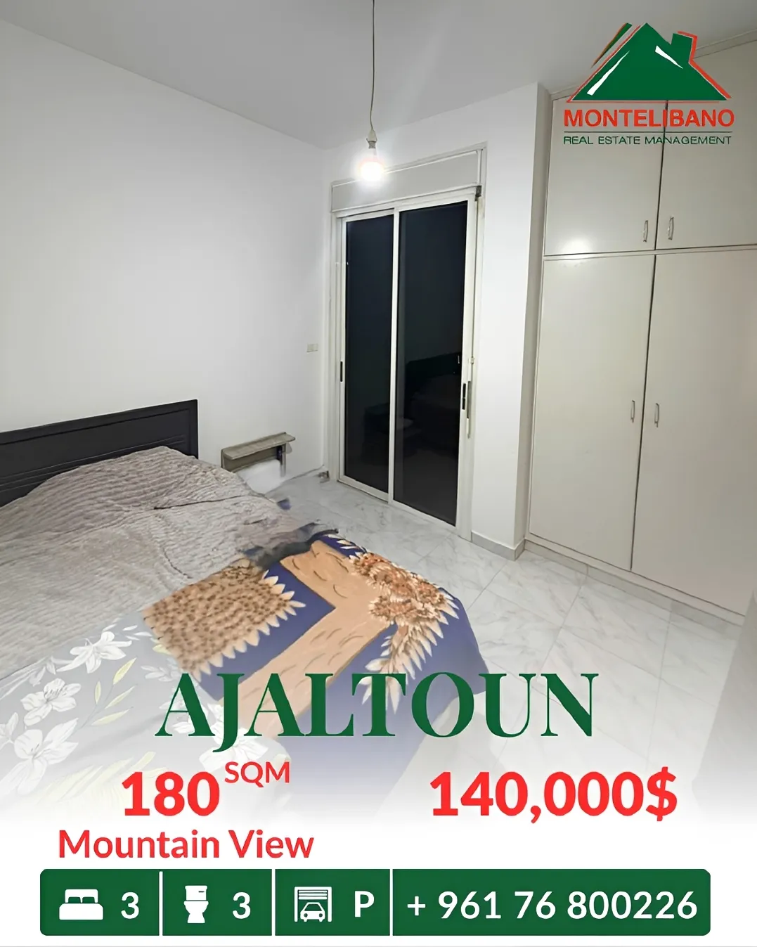 Apartment for sale in Ajaltoun, Lebanon