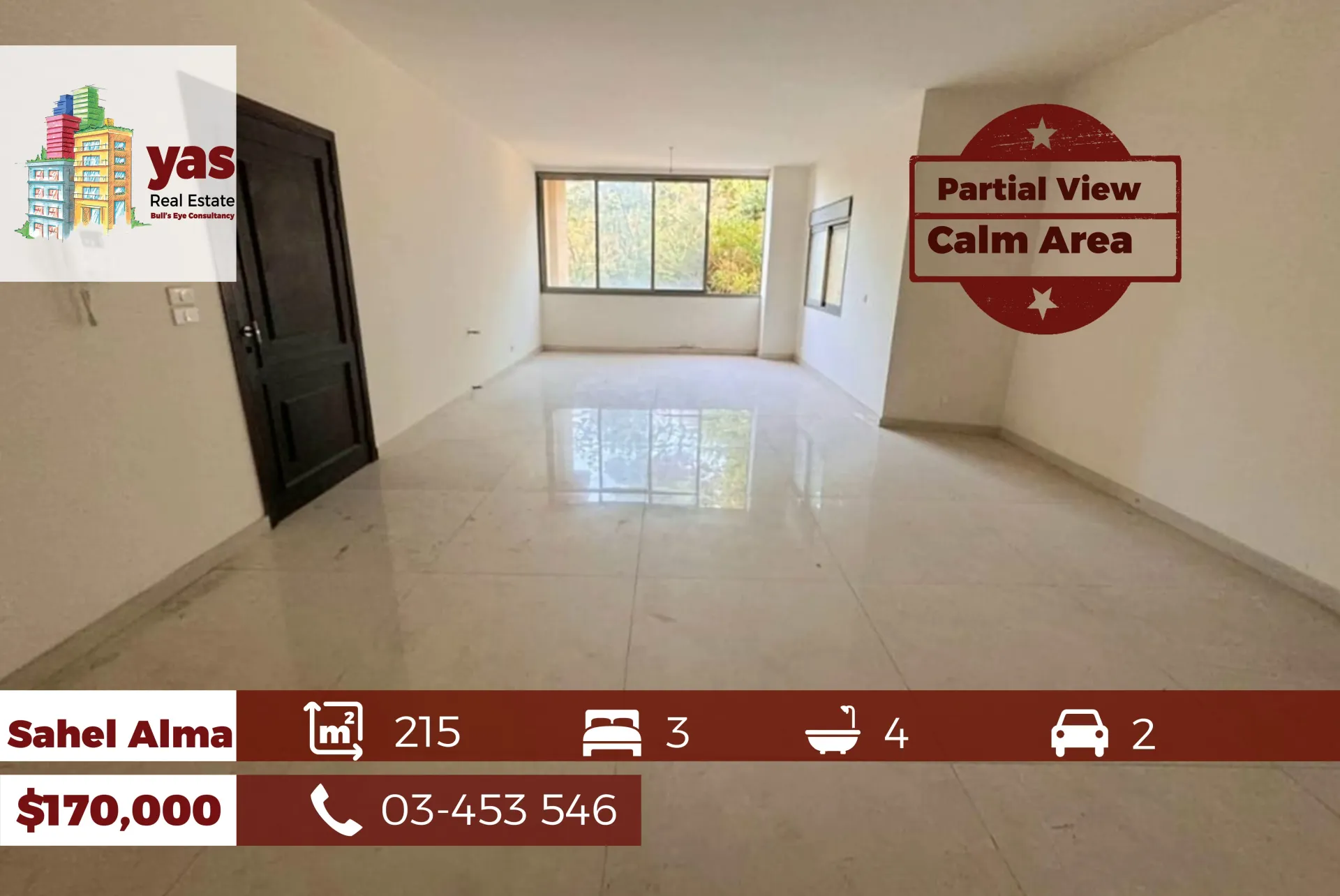 Apartment for Sale in Sahel Alma - 3 bed, 4 bath