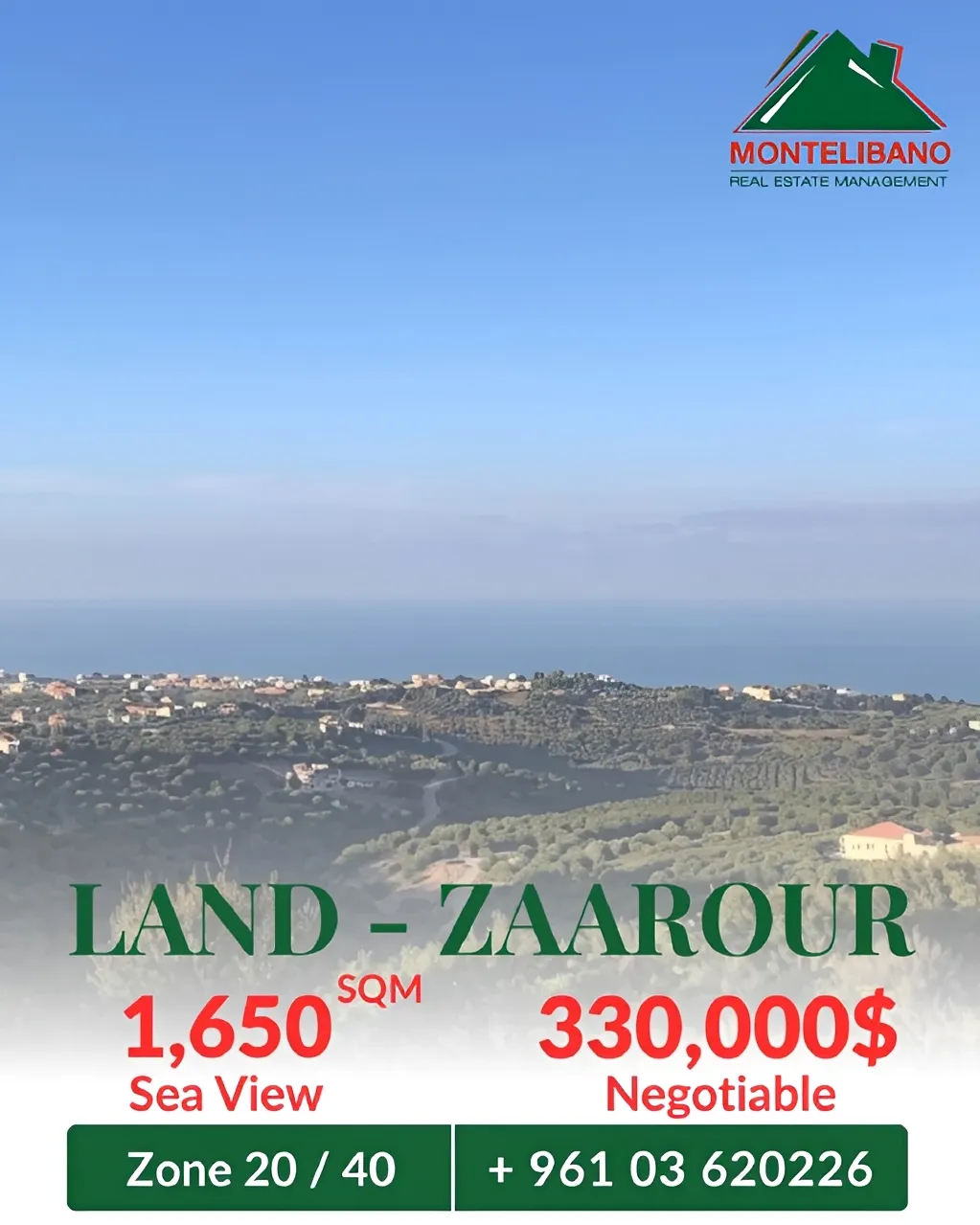 Residential Land for sale in Zaarour, Lebanon, Lebanon
