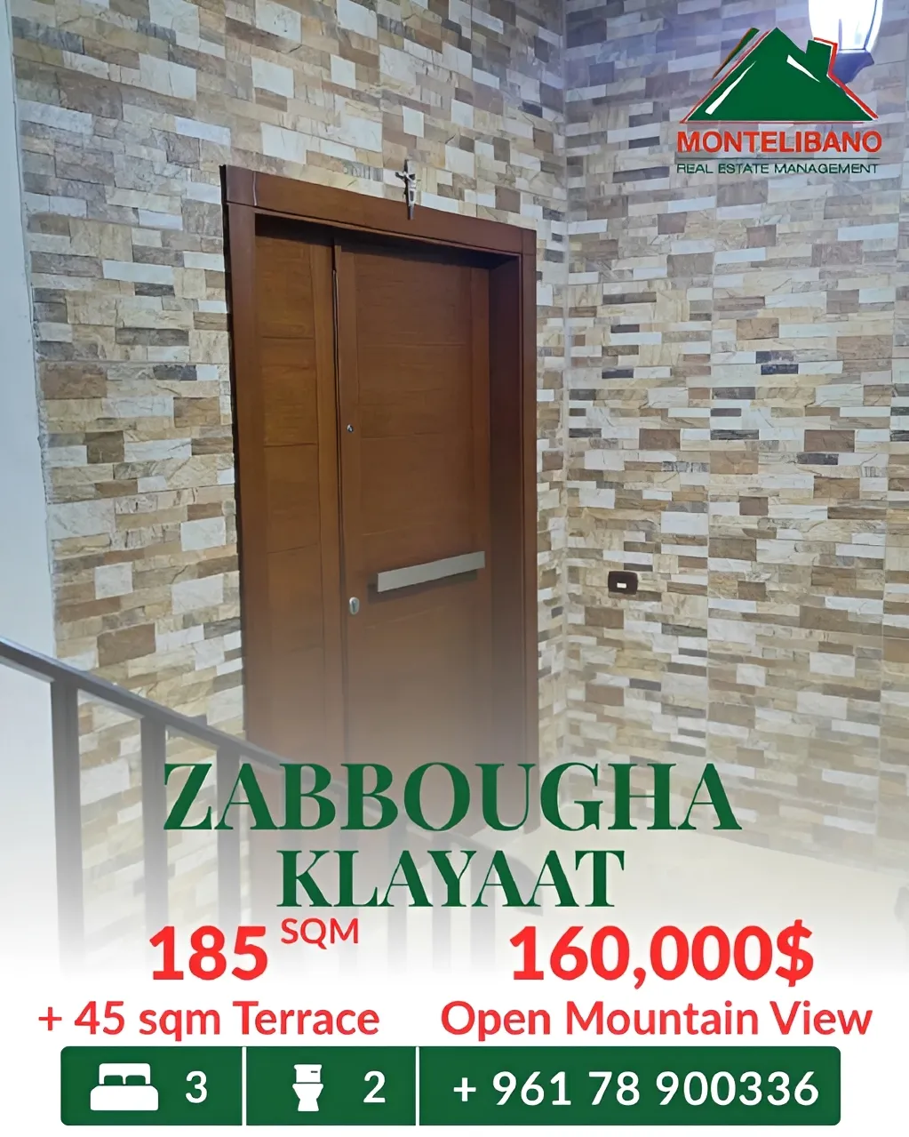 Apartment for sale in Zabbougha, Lebanon