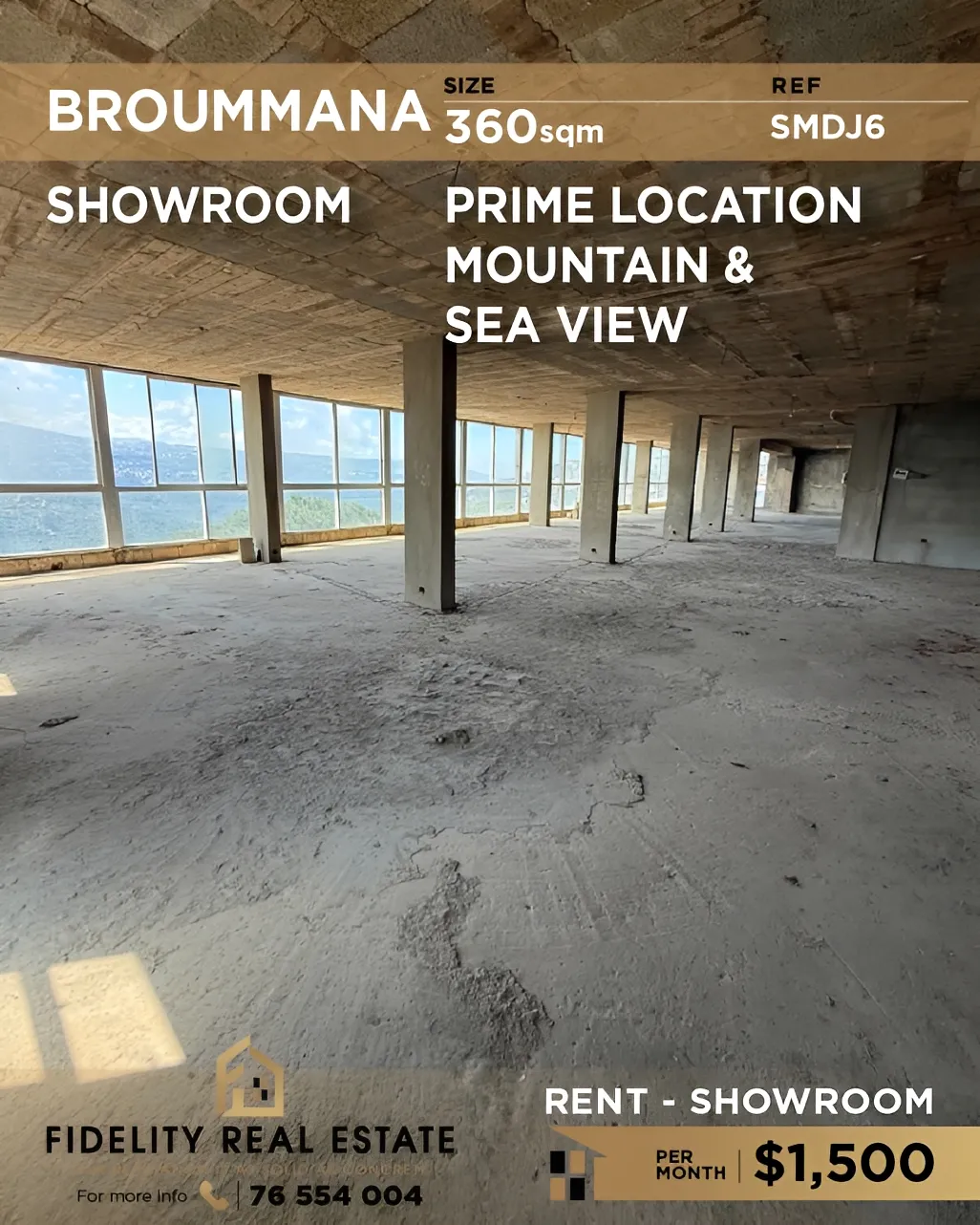 Showroom for rent in Broummana, Lebanon