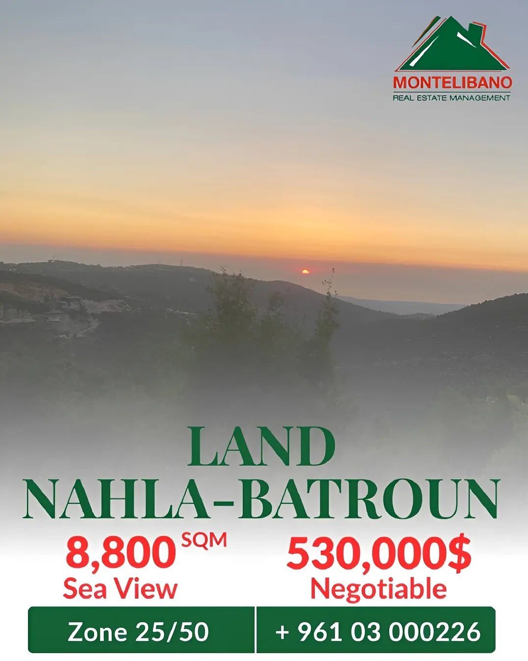Residential Land for sale in Batroun, Lebanon