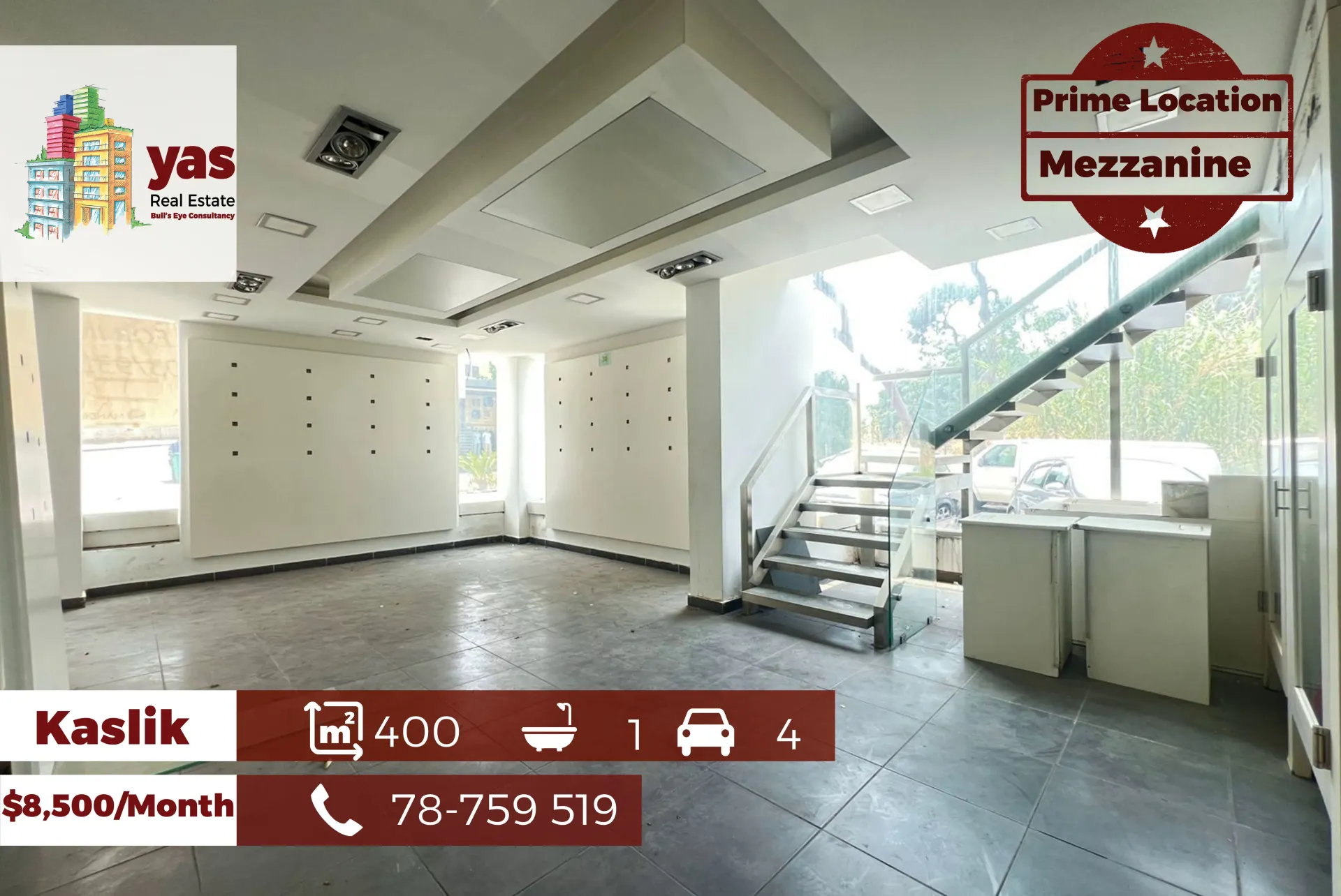 Shop for rent in Kaslik
