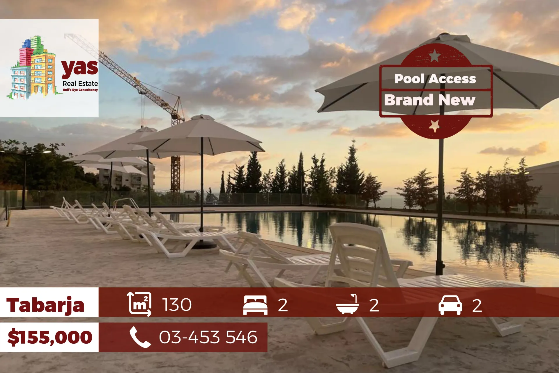 Apartment for Sale in Tabarja - 2 bed, 2 bath