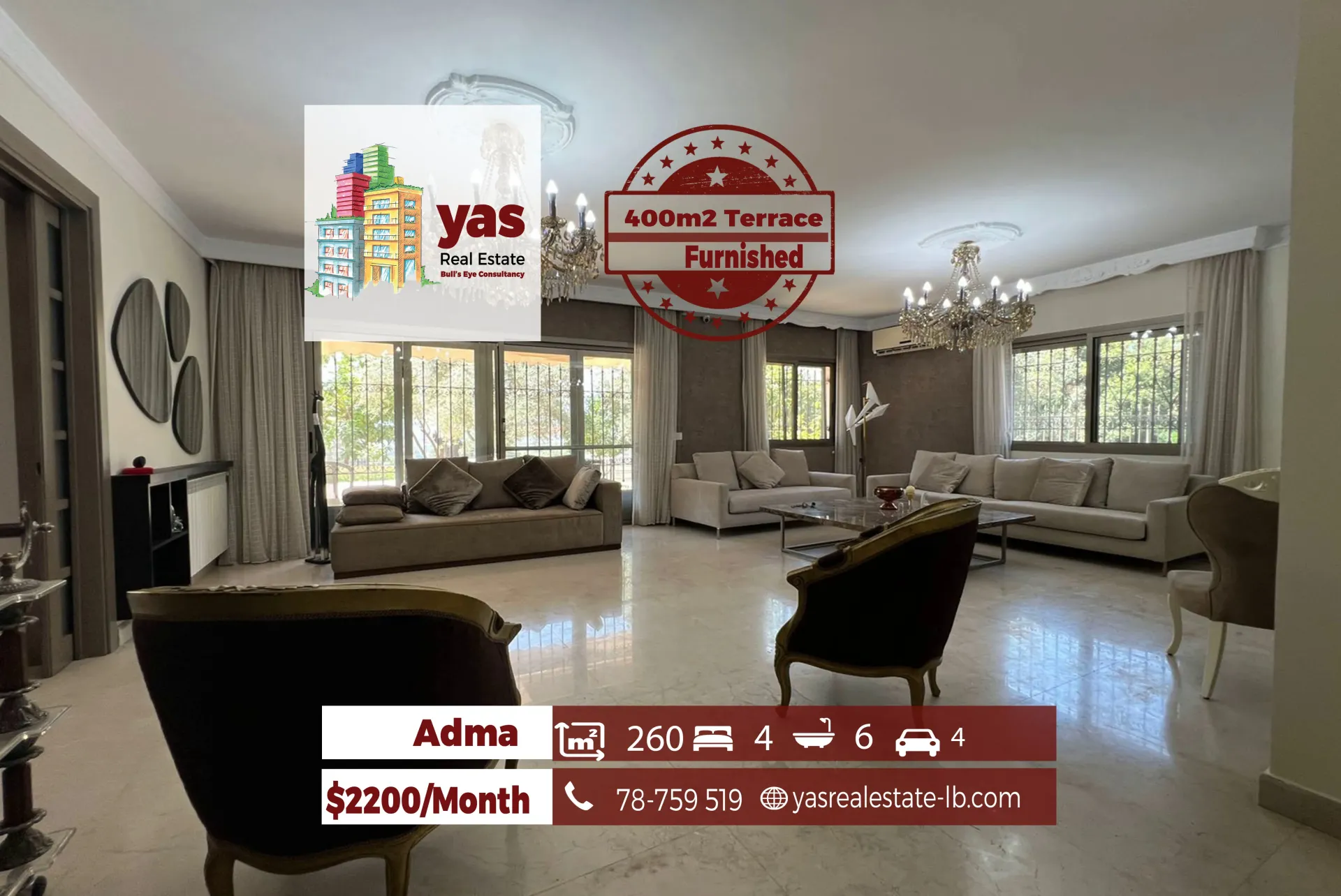 Apartment for Rent in Adma - 4 bed, 6 bath