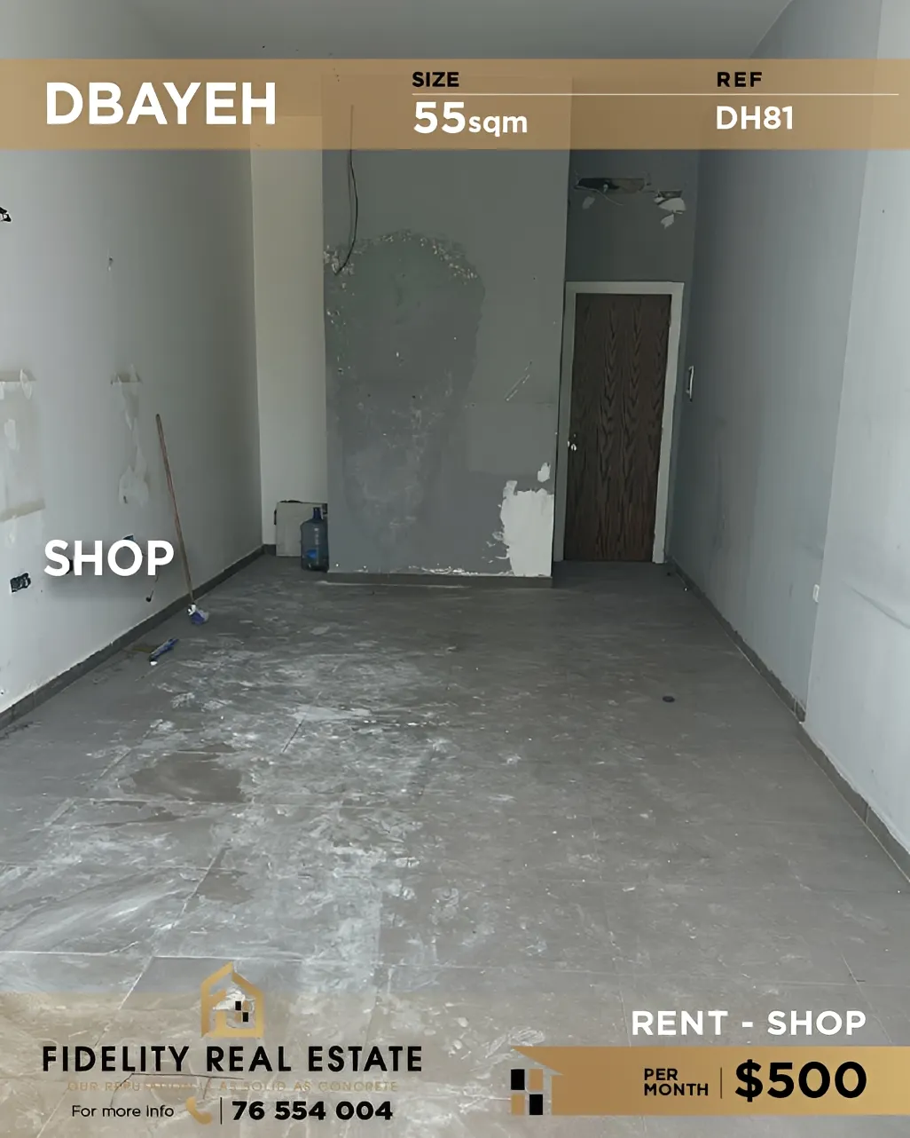 Shop for rent in Dbayeh, Lebanon