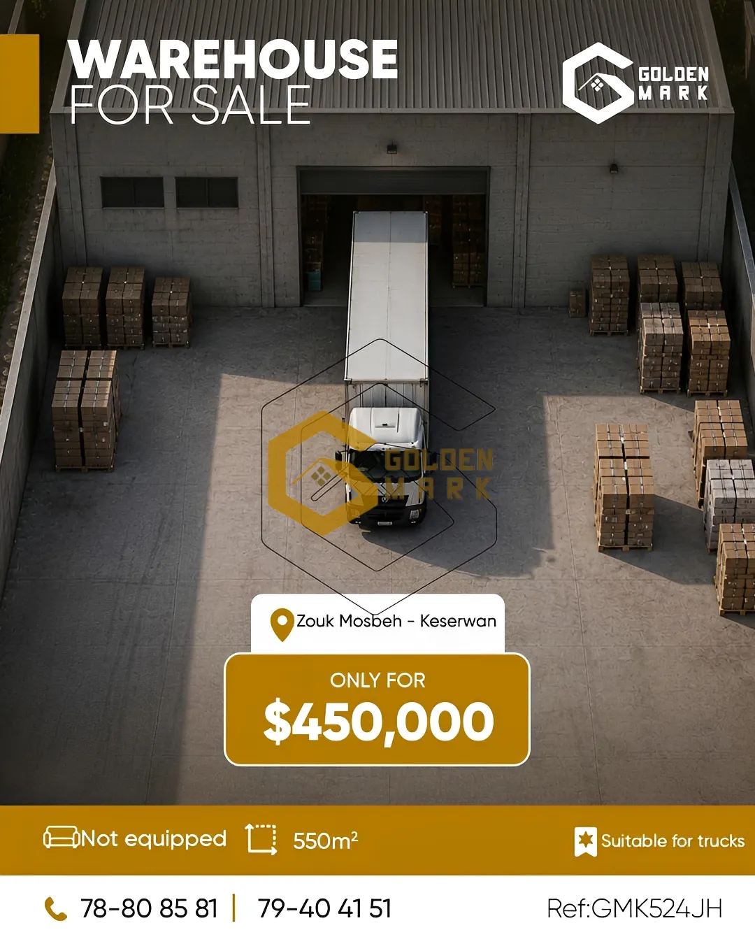 Warehouse for Sale in Zouk Mosbeh