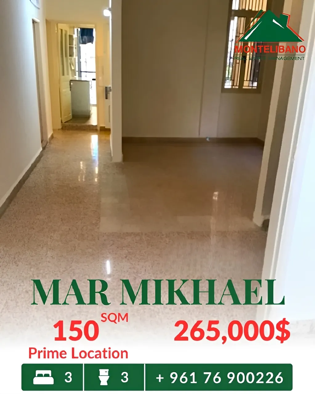 Apartment for sale in Mar Mikhael, Beirut, Lebanon