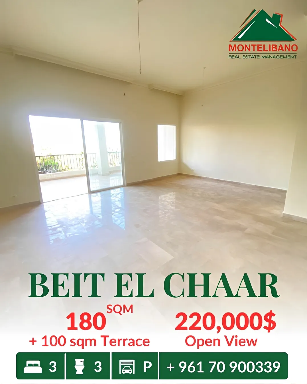 Apartment for sale in Beit El Chaar, Lebanon