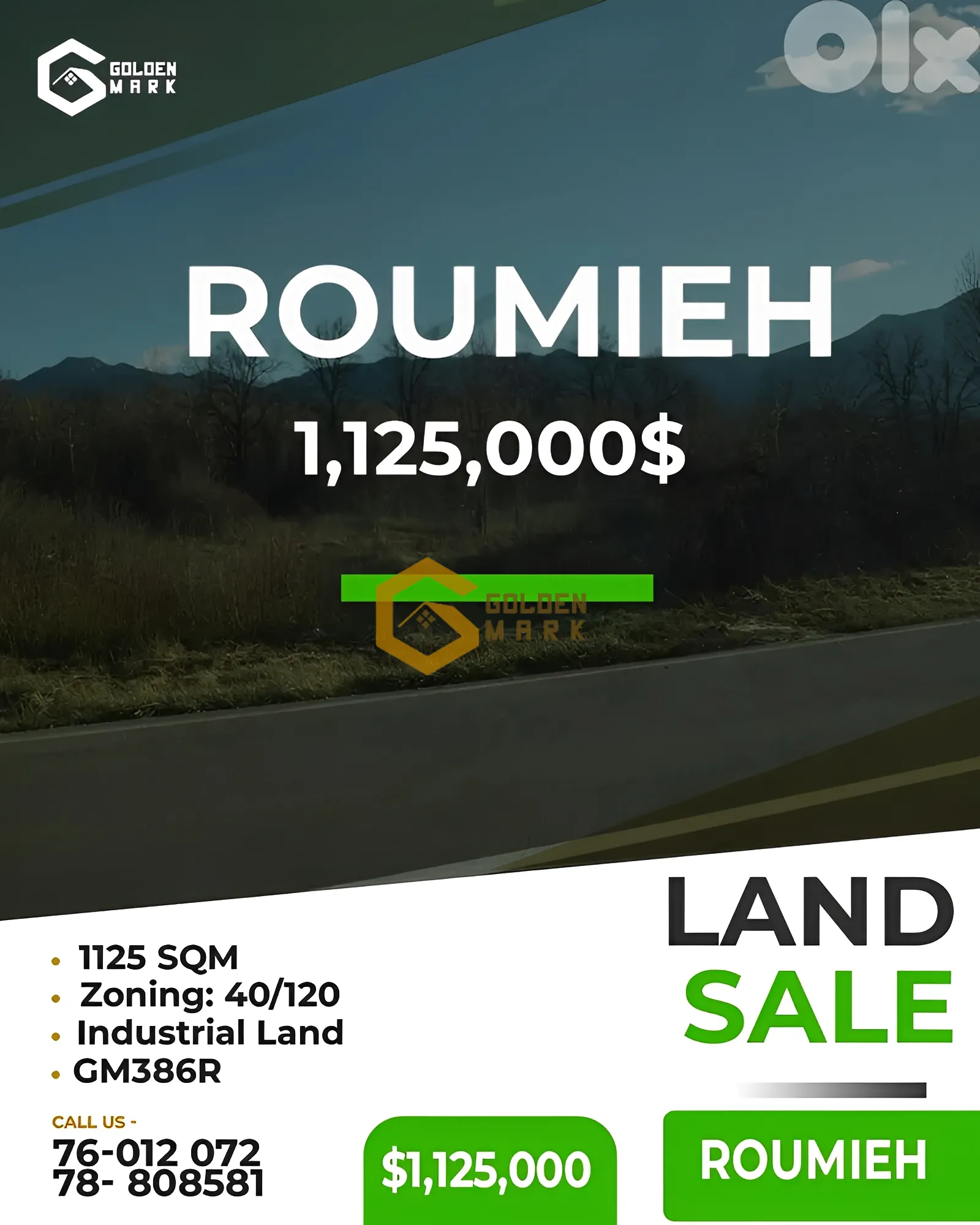 Land for Sale in Roumieh