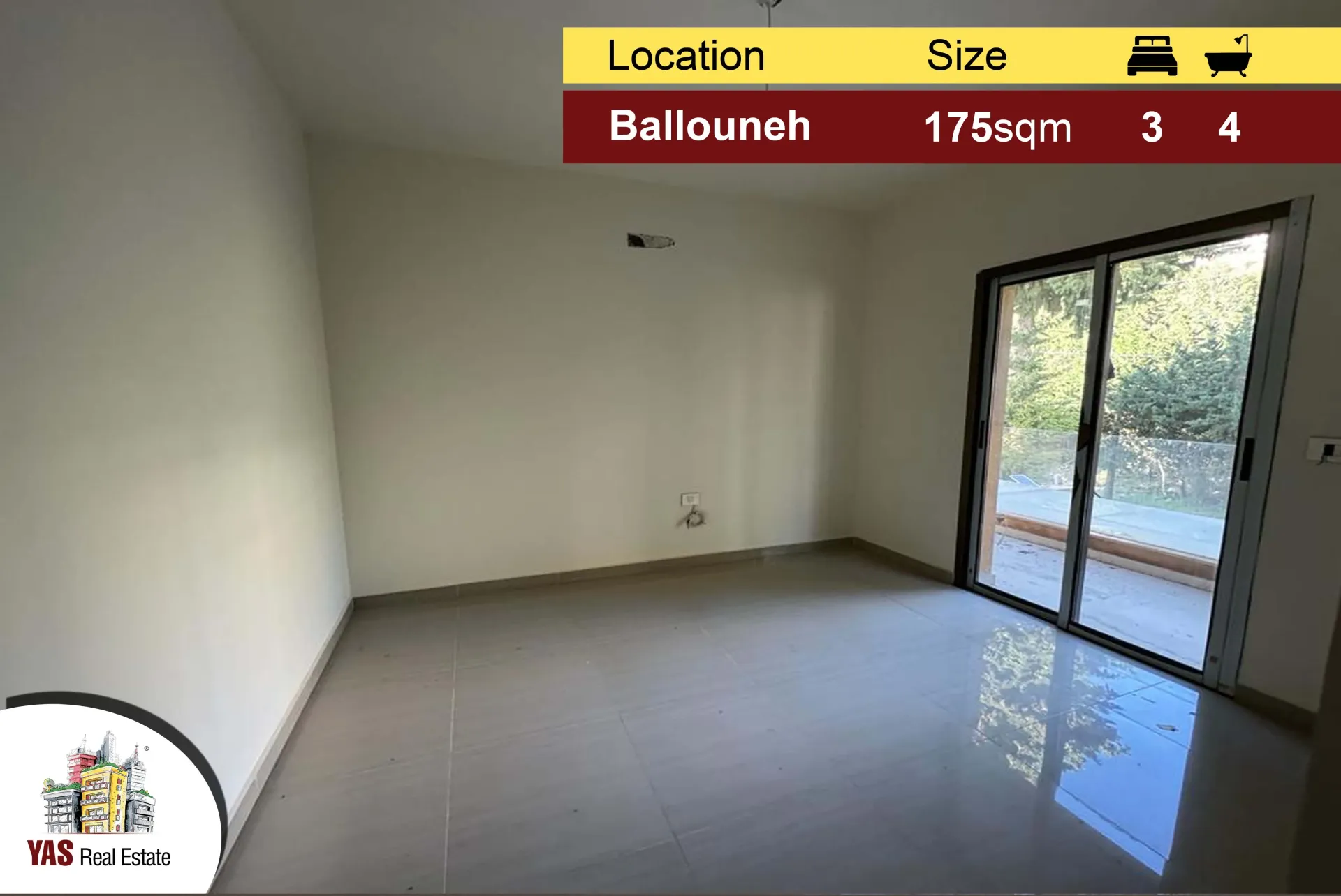 Apartment for Sale in Ballouneh - 3 bed, 4 bath