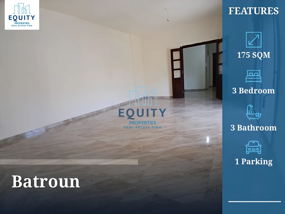 Apartment for sale in Batroun - 3 bed, 3 bath