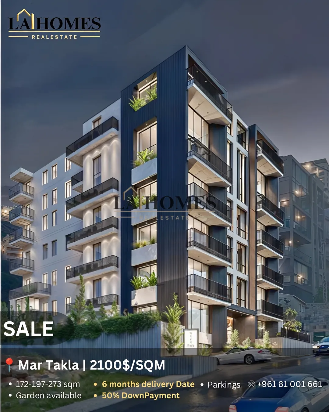 Apartment for sale in Mar takla, hazmieh, lebanon - 3 bed, 3.0 bath