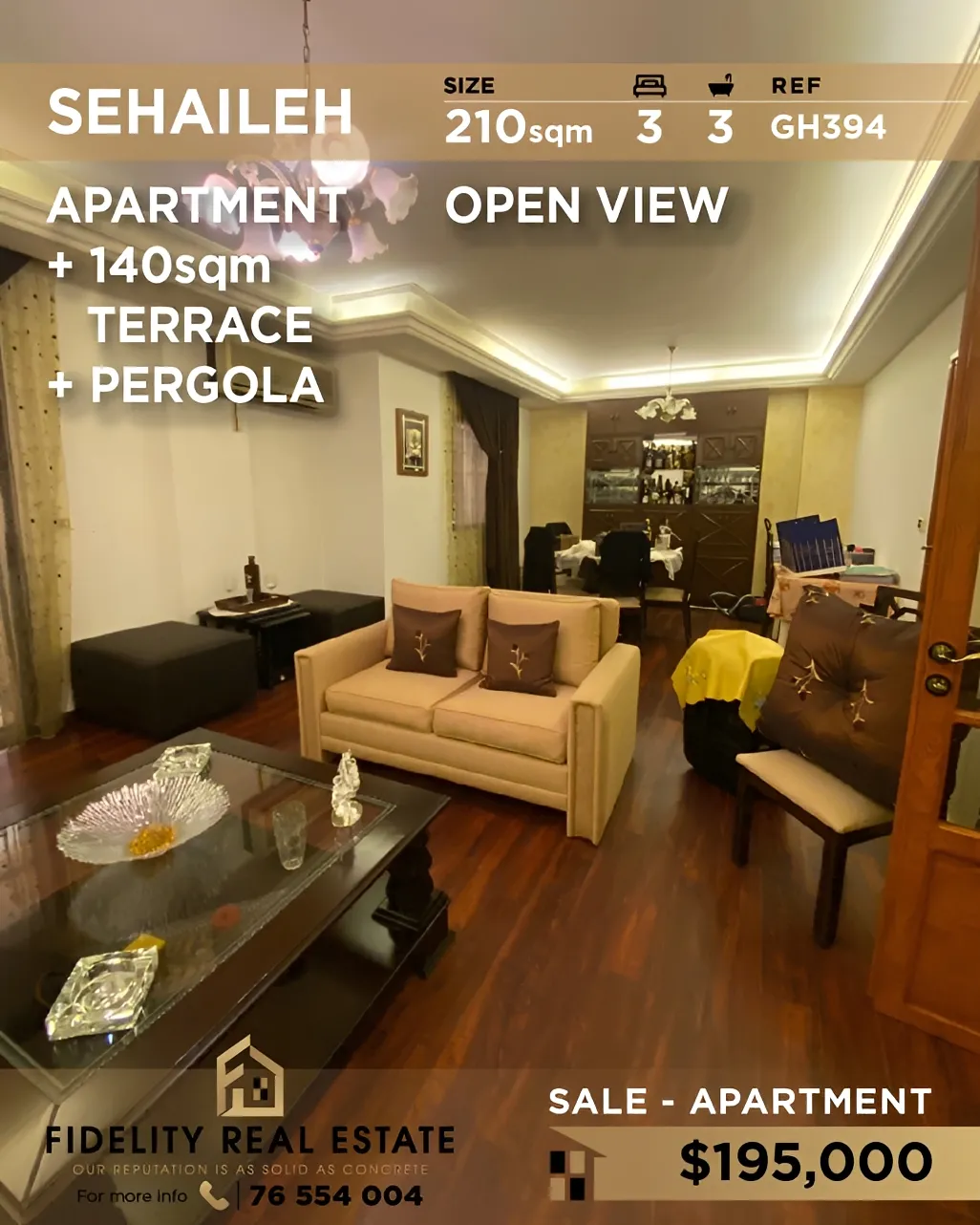Apartment for sale in Sehayleh, Lebanon - 3 bed, 3 bath