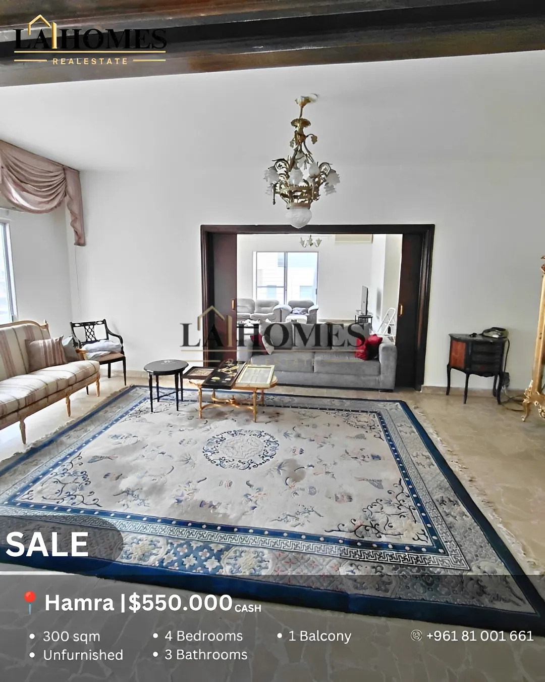 Apartment for sale in Hamra