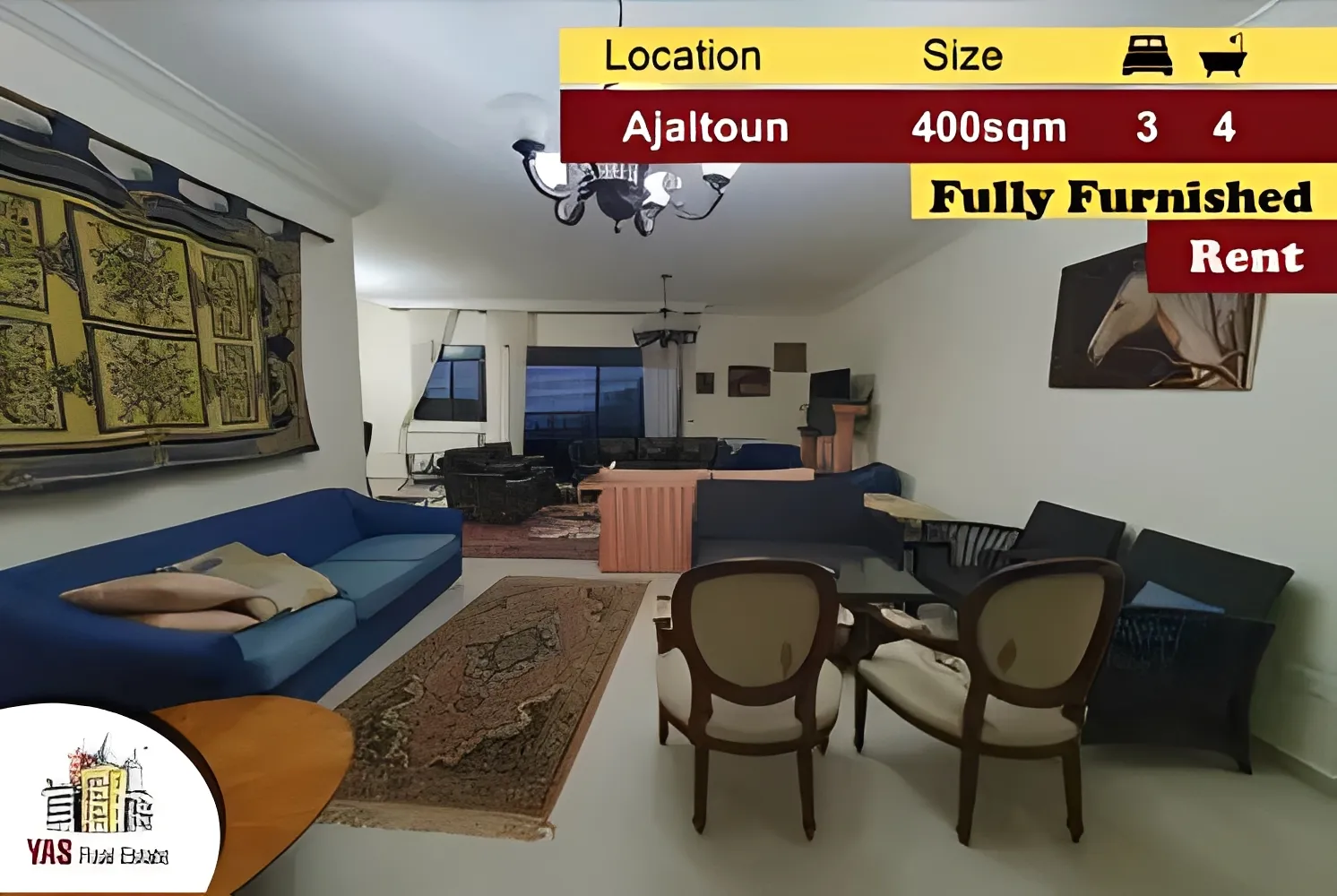 Apartment for Rent in Ajaltoun