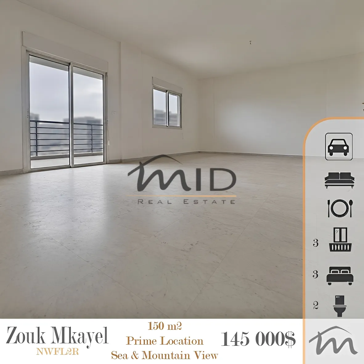 Apartment for sale in Zouk mikael, lebanon