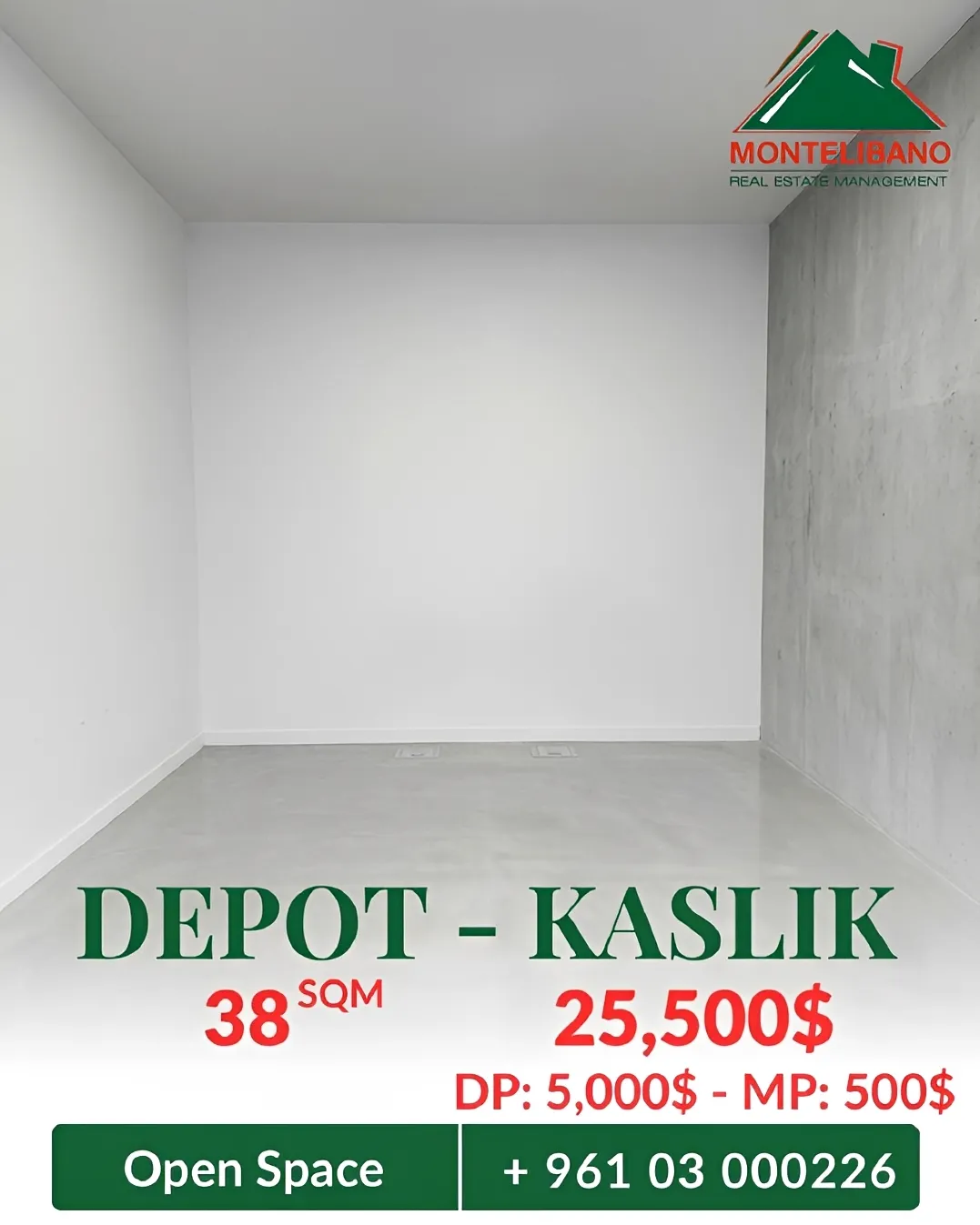 Warehouse for sale in Kaslik, Lebanon