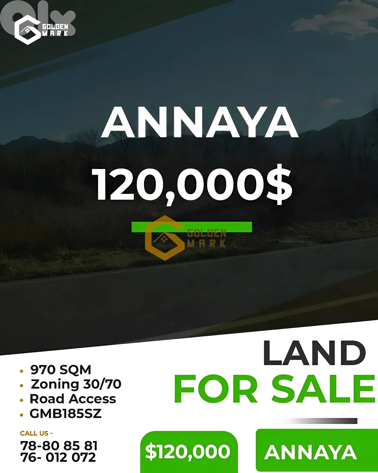 Land for Sale in Aannaya