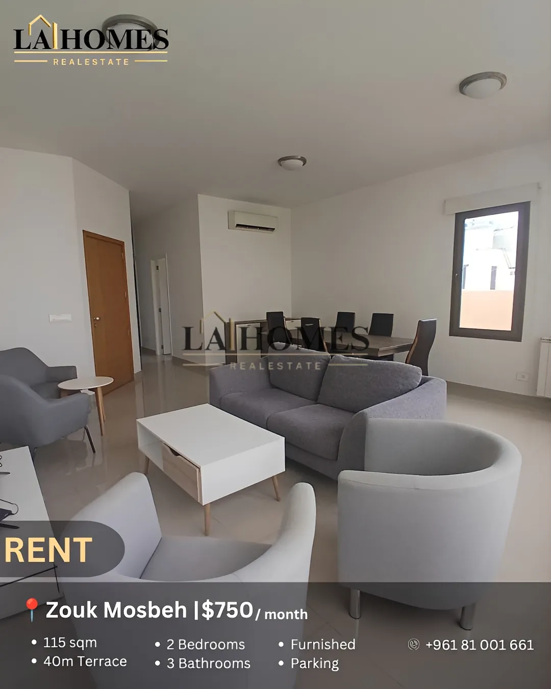 Apartment for rent in Zouk Mosbeh