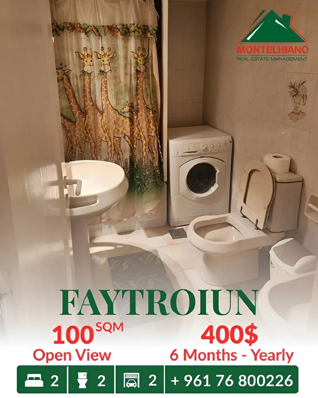 Apartment for rent in Faitroun, Lebanon