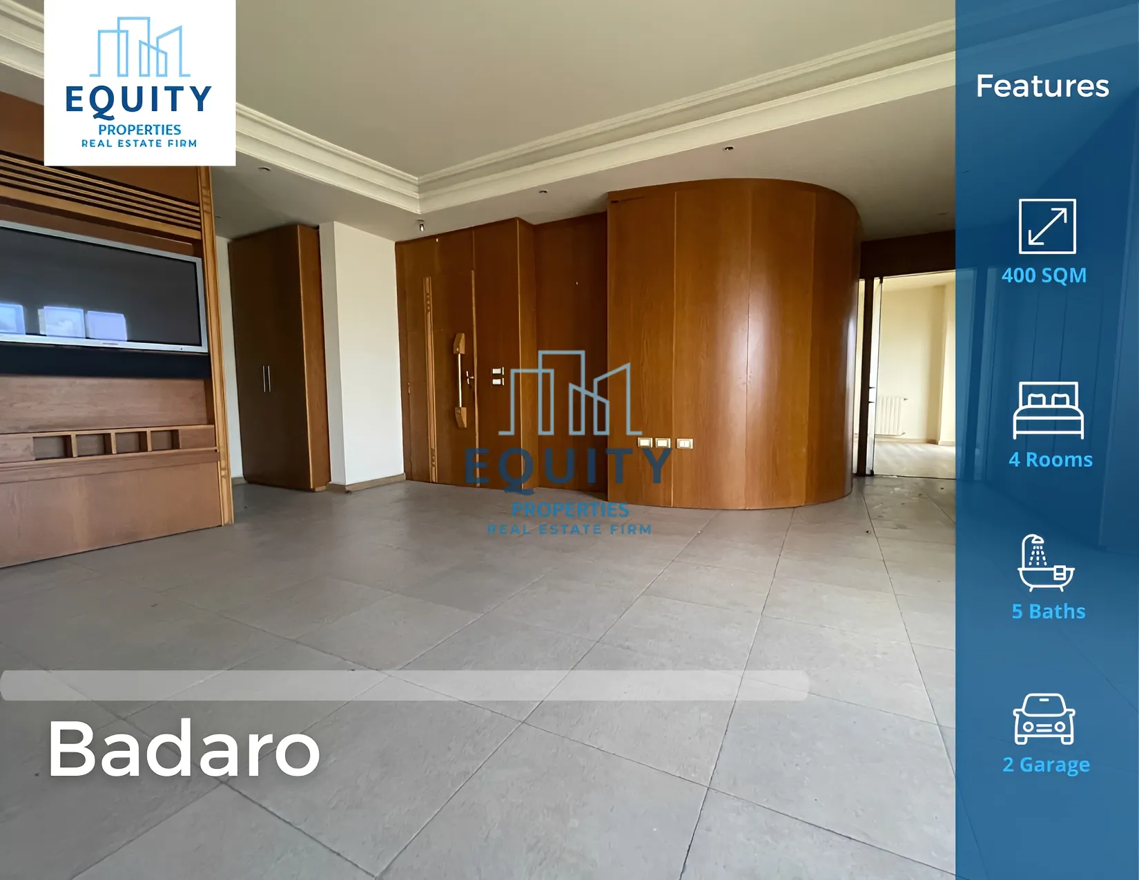 Apartment for Sale in Badaro - 4 bed, 5 bath