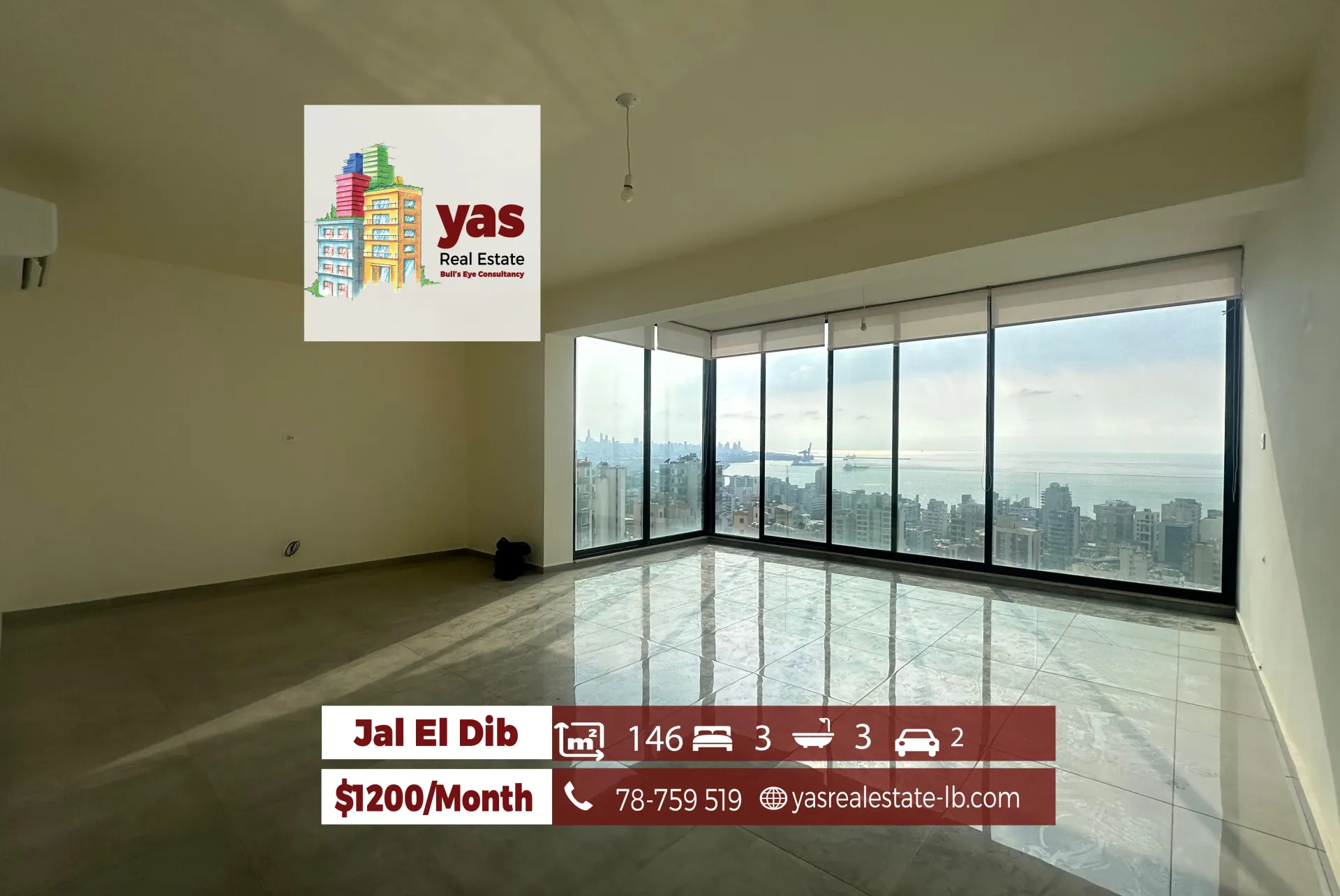 Apartment for Rent in Jal El Dib - 3 bed, 3 bath