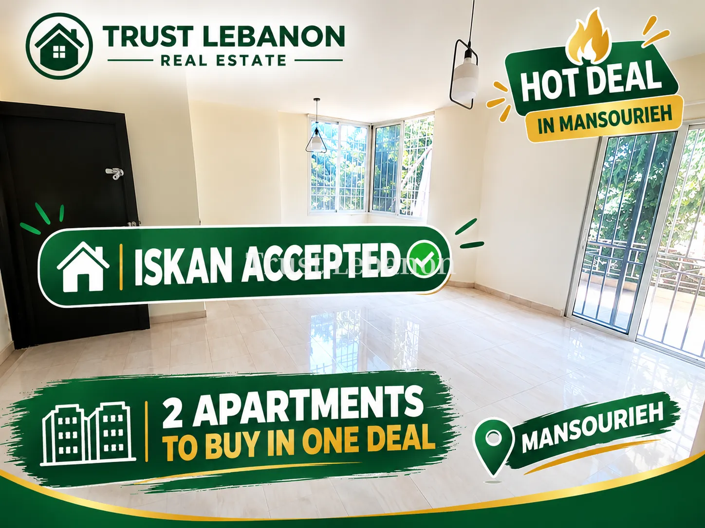 Apartment for sale in Mansourieh, Lebanon