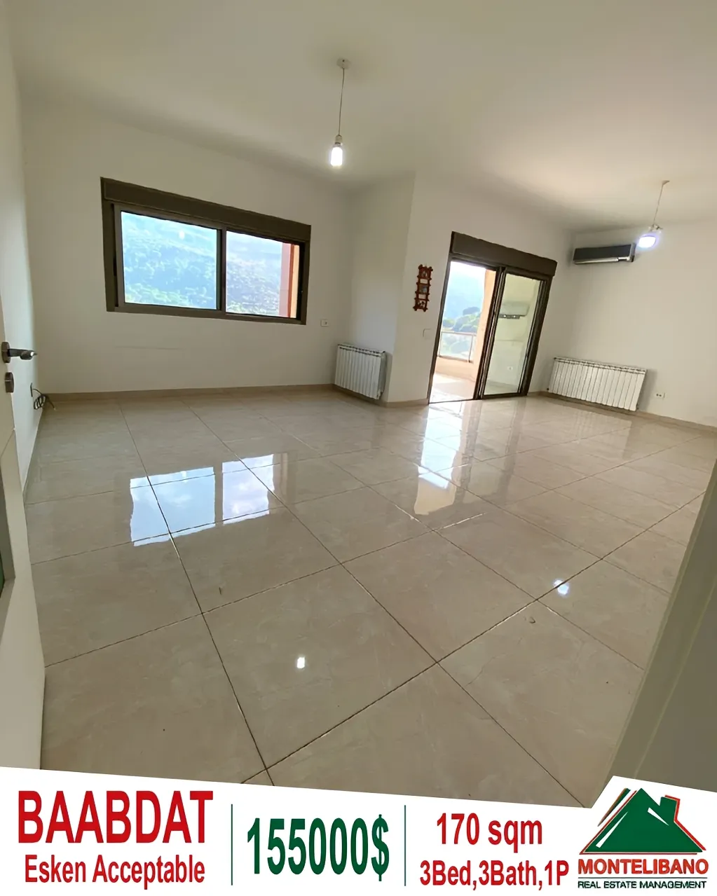 Apartment for sale in Baabdat, Lebanon - 3 bed, 3 bath