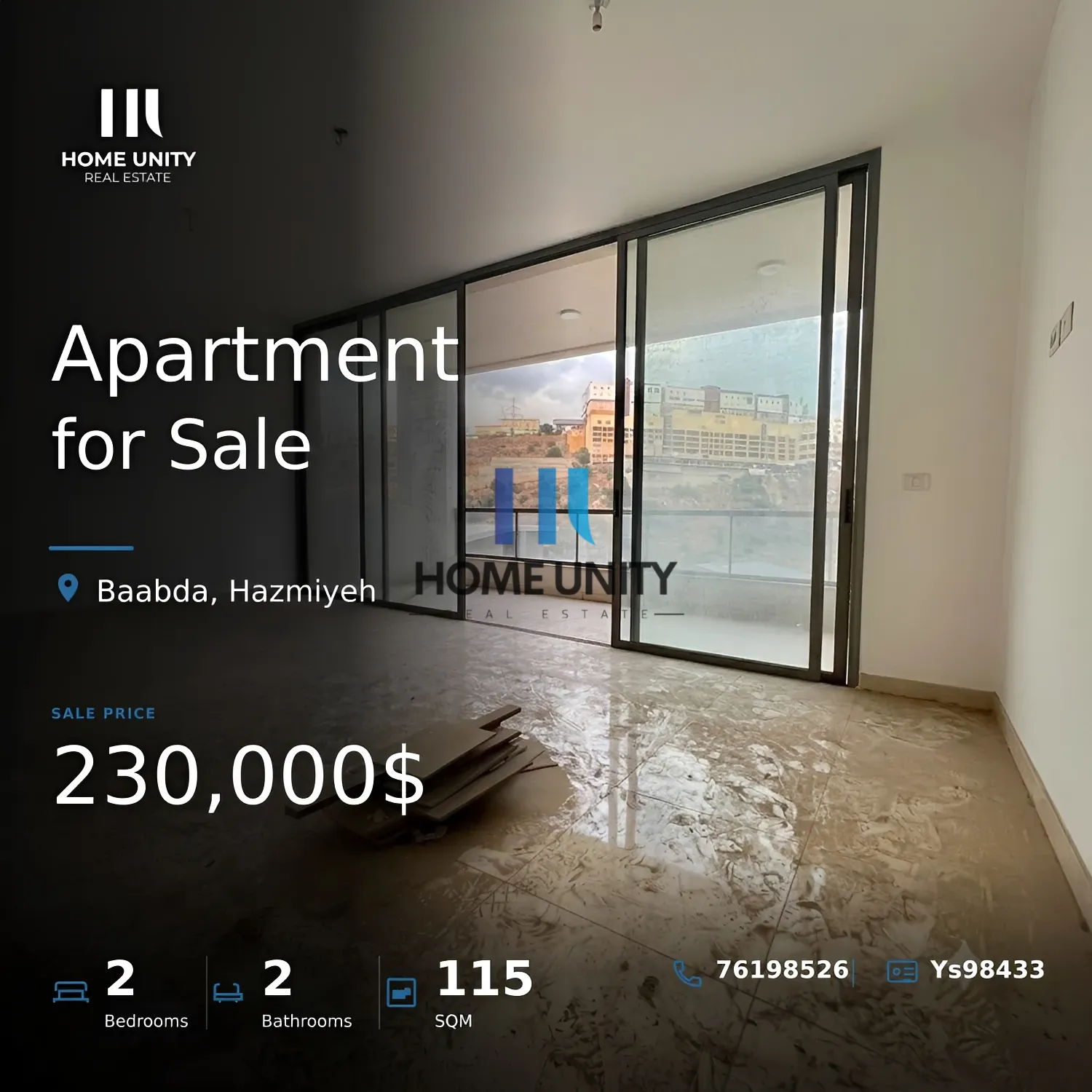 Apartment for Sale in Hazmiyeh