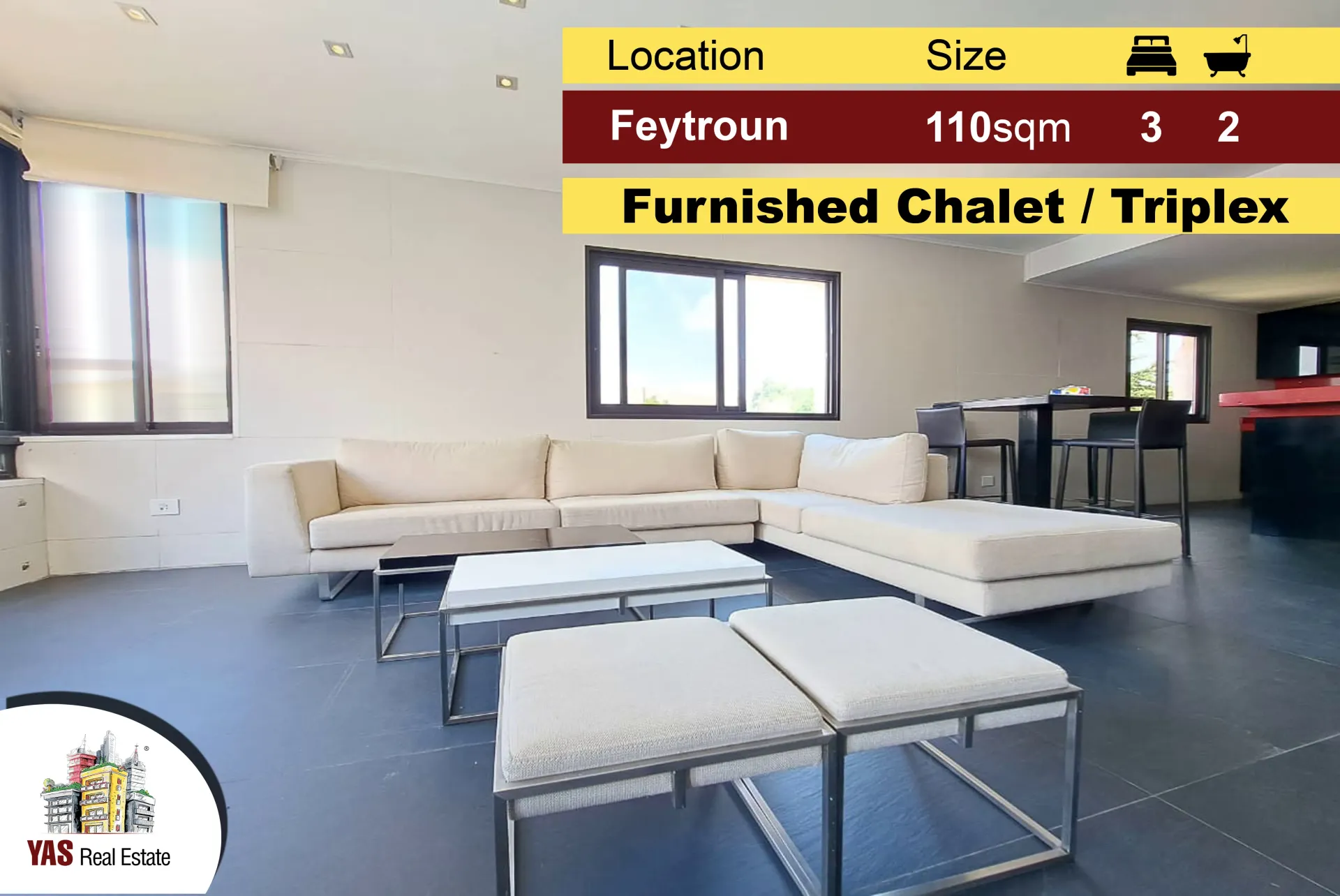 Chalet for Sale in Faytroun - 3 bed, 2 bath
