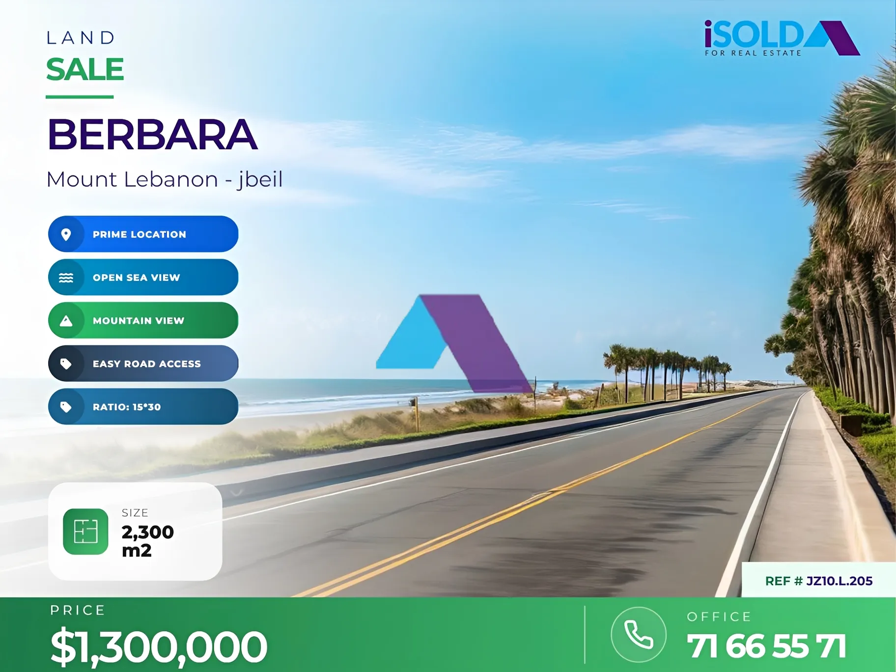 Residential Land for sale in Berbara, Lebanon